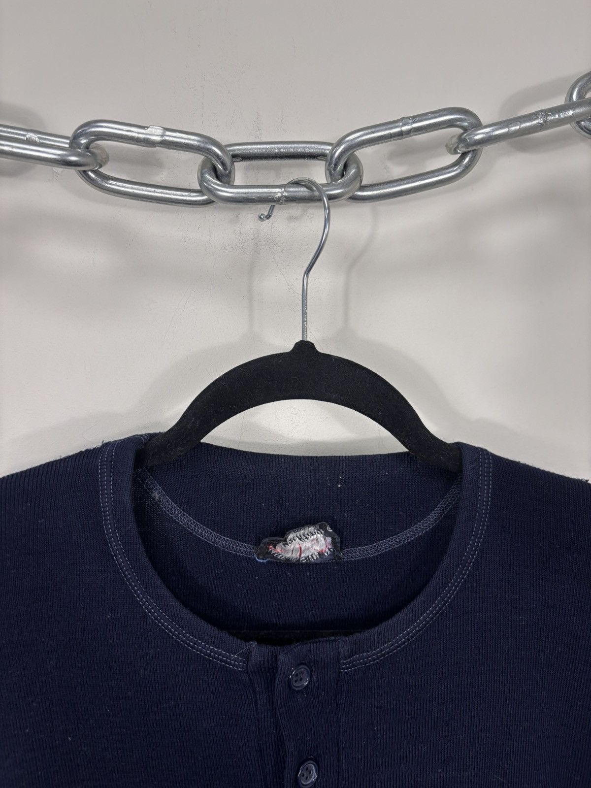 Paul & Shark Vintage Paul & Shark Sportswear Men’s Navy Blue Henley Shirt Size US M / EU 48-50 / 2 - 6 Thumbnail