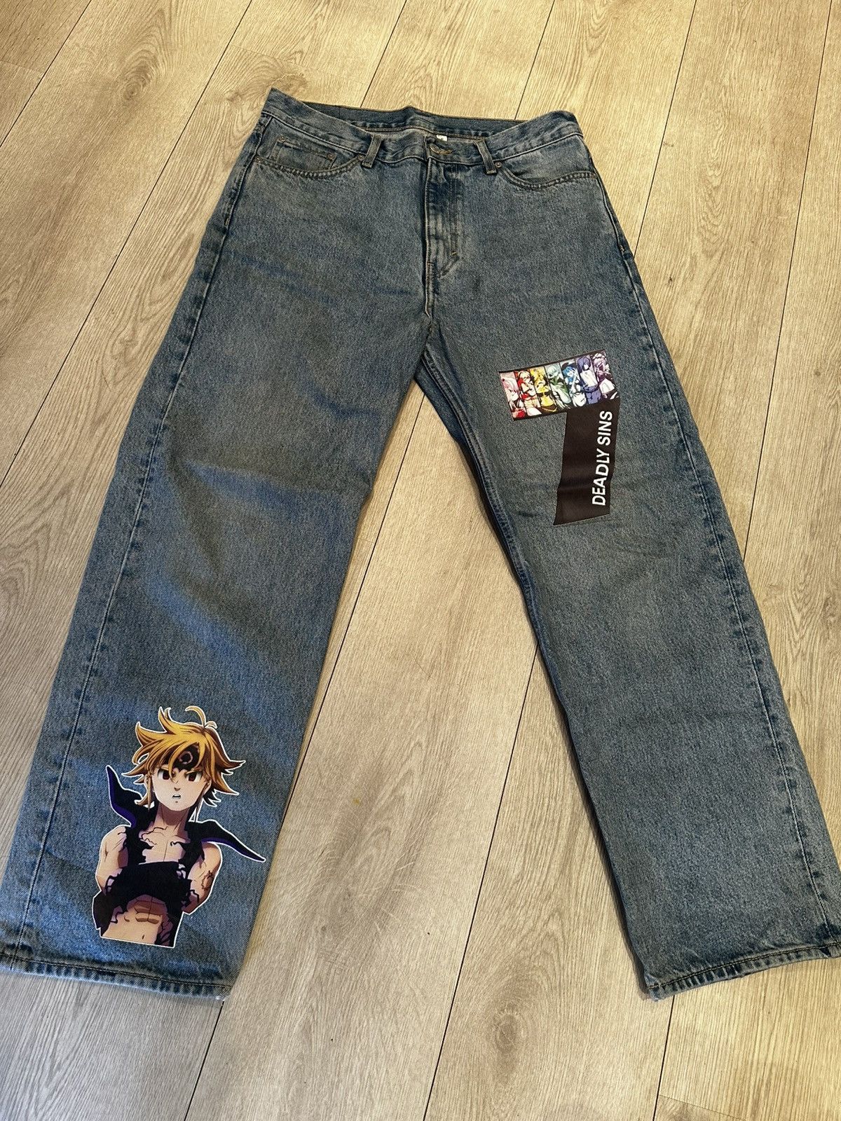 Other Seven Deadly Sins Custom Jeans 30/32 Size US 30 / EU 46 - 1 Thumbnail