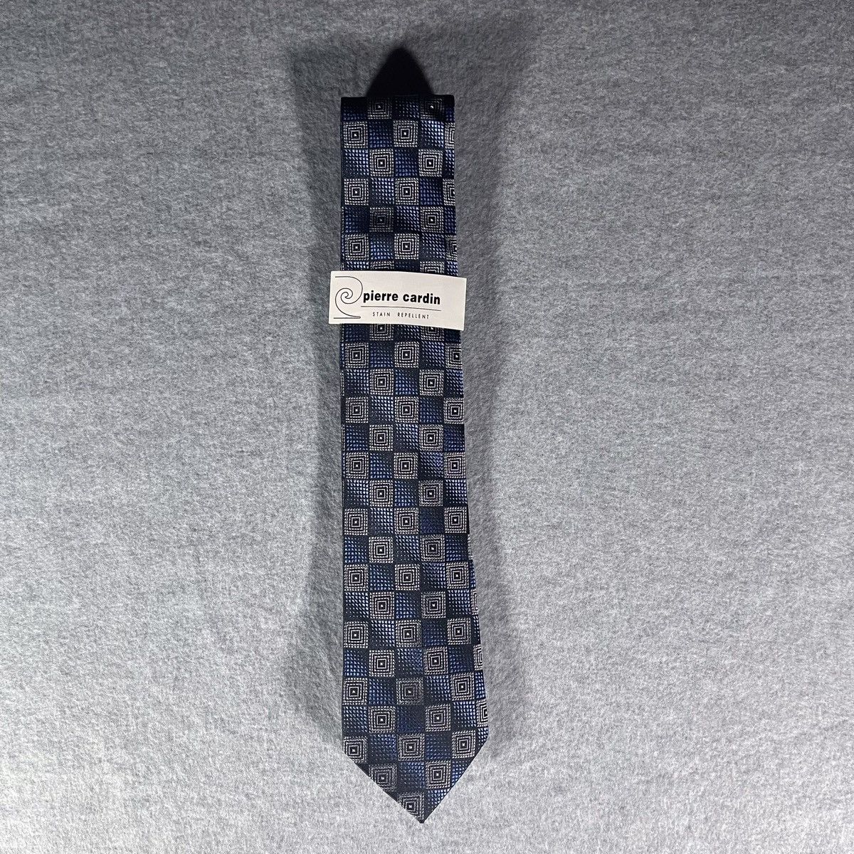 Pierre Cardin pierre cardin men’s stain repelent blue tie Size ONE SIZE - 1 Thumbnail
