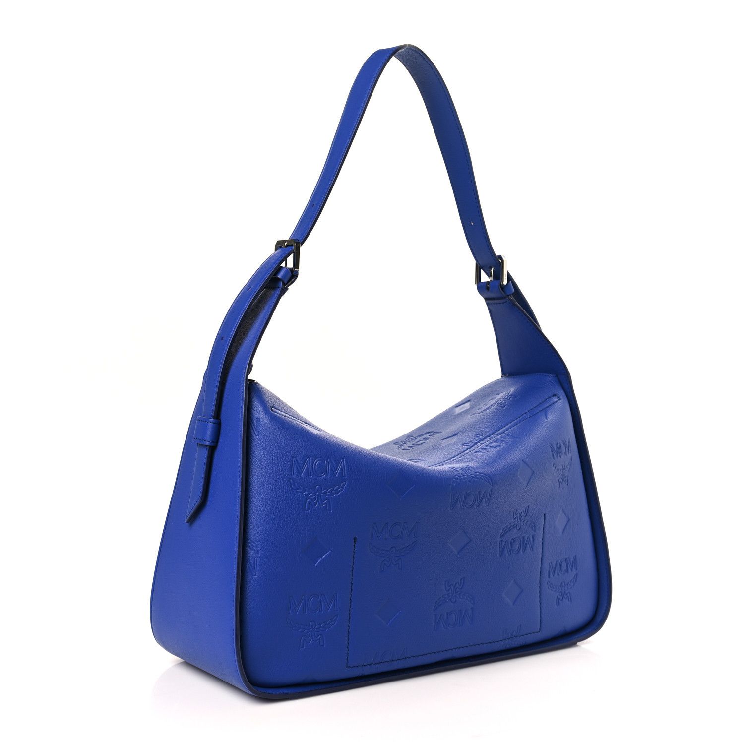 MCM o1mt1gz0125 Size: OS / Hobo Medium Bag in Blue Size ONE SIZE - 3 Thumbnail