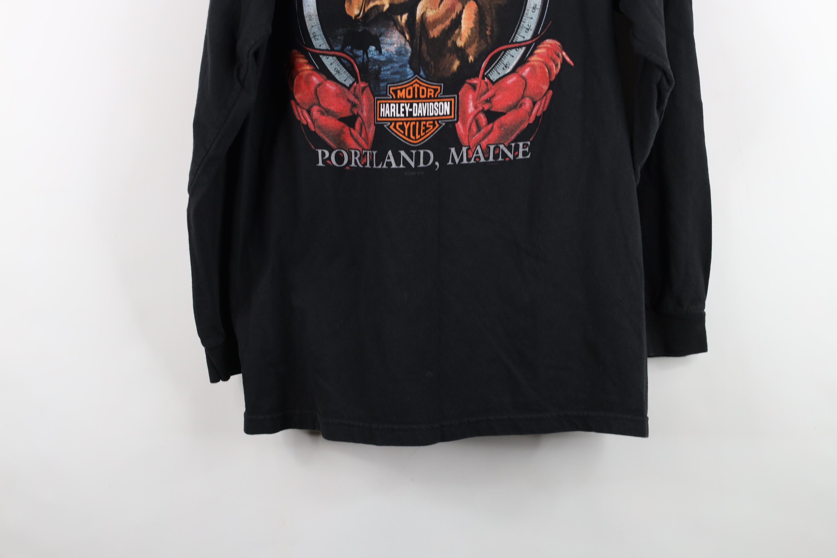 Harley Davidson Vintage Harley Davidson Spell Long Sleeve T-Shirt Black USA Size US M / EU 48-50 / 2 - 14 Thumbnail