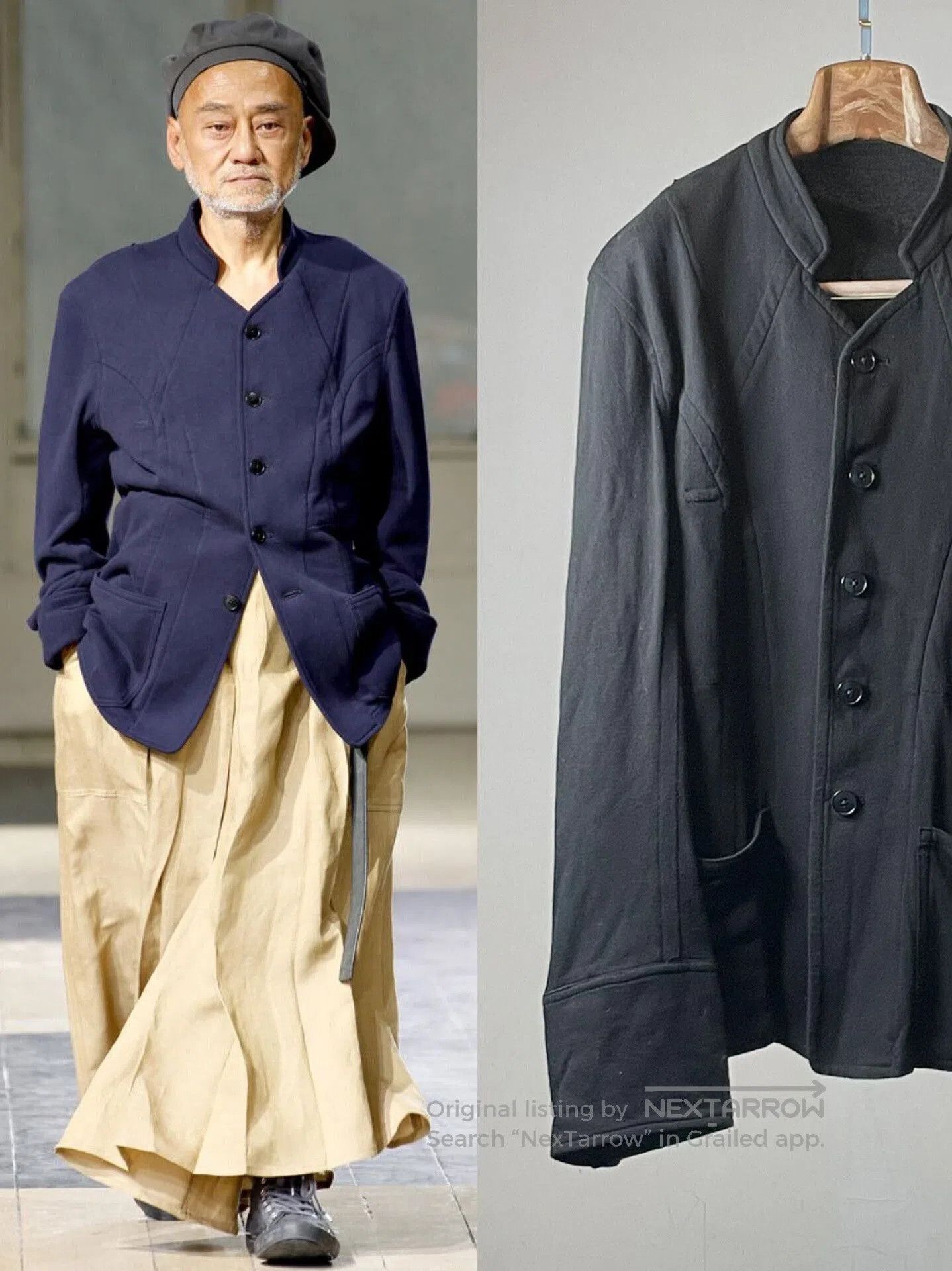Yohji Yamamoto Yohji Yamamoto Cotton Stand Collar Jacket. Size US S / EU 44-46 / 1 - 1 Thumbnail