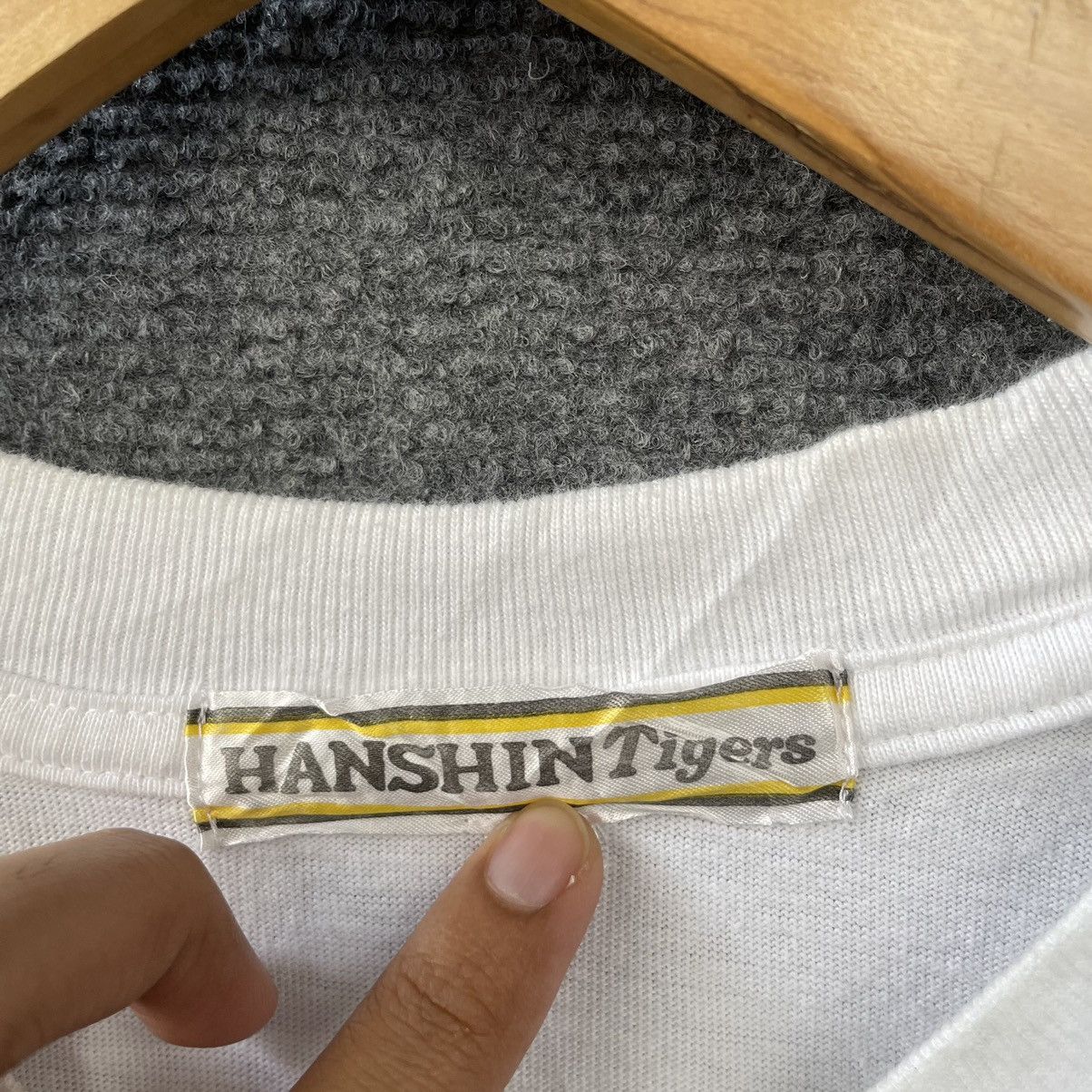 Japanese Brand × MLB × Vintage 2003 Hanshin Tigers Central League Champion Bathing Ape Bape Size US L / EU 52-54 / 3 - 4 Thumbnail