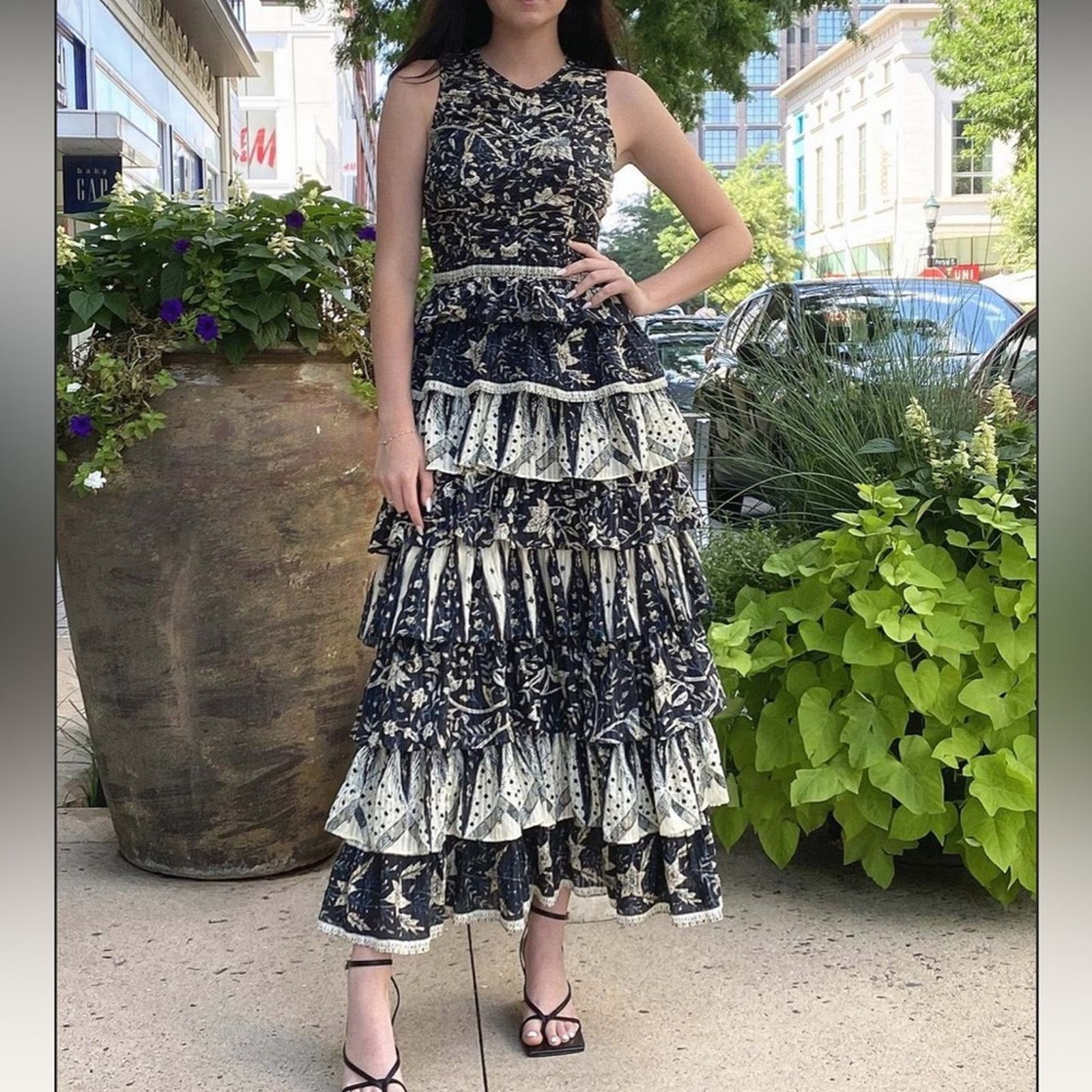 Ulla Johnson RTR Ulla Johnson Ariah Sleeveless Tiered Ruffle Midi Dress Size S / US 4 / IT 40 - 1 Thumbnail