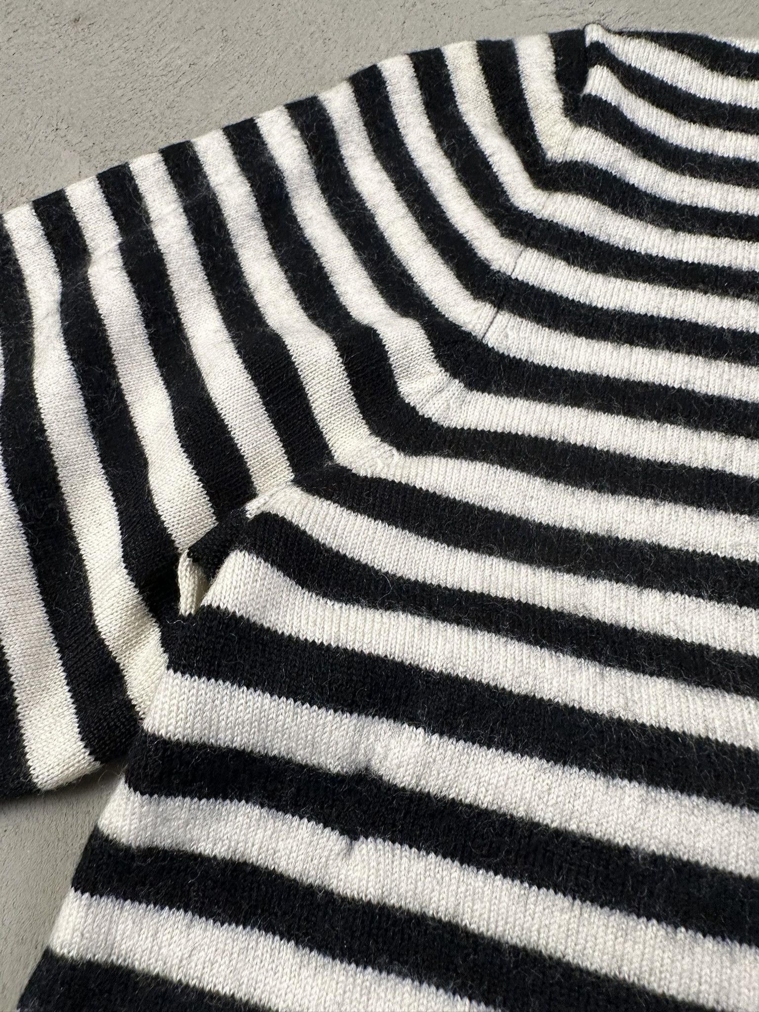 Designer × Japanese Brand × Marimekko Marimekko Wool Knit Stripped T-shirt Size US S / EU 44-46 / 1 - 12 Thumbnail