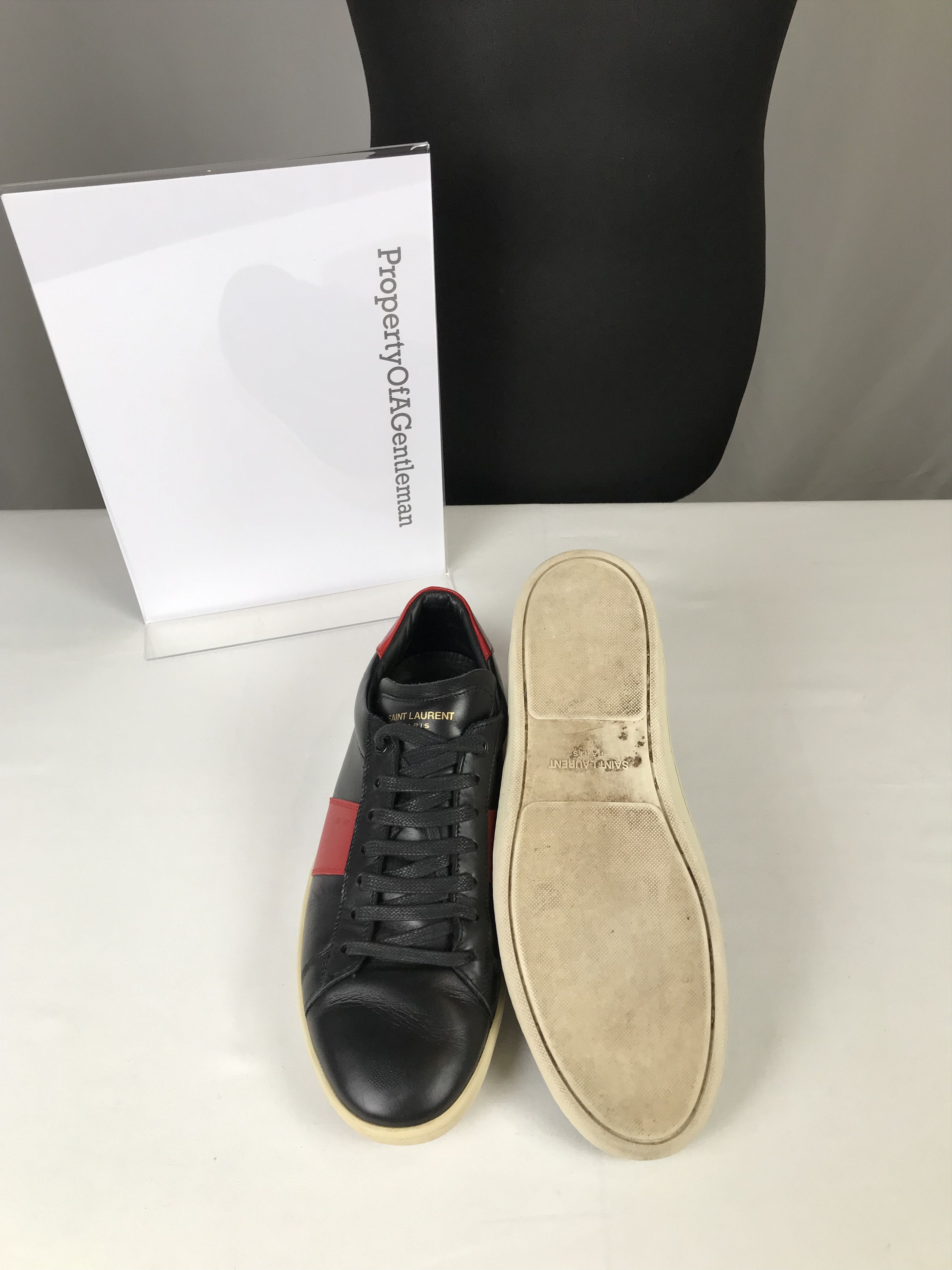 Saint Laurent Paris Saint Laurent Red & Black Low Top Sneaker Size US 10 / EU 43 - 7 Thumbnail