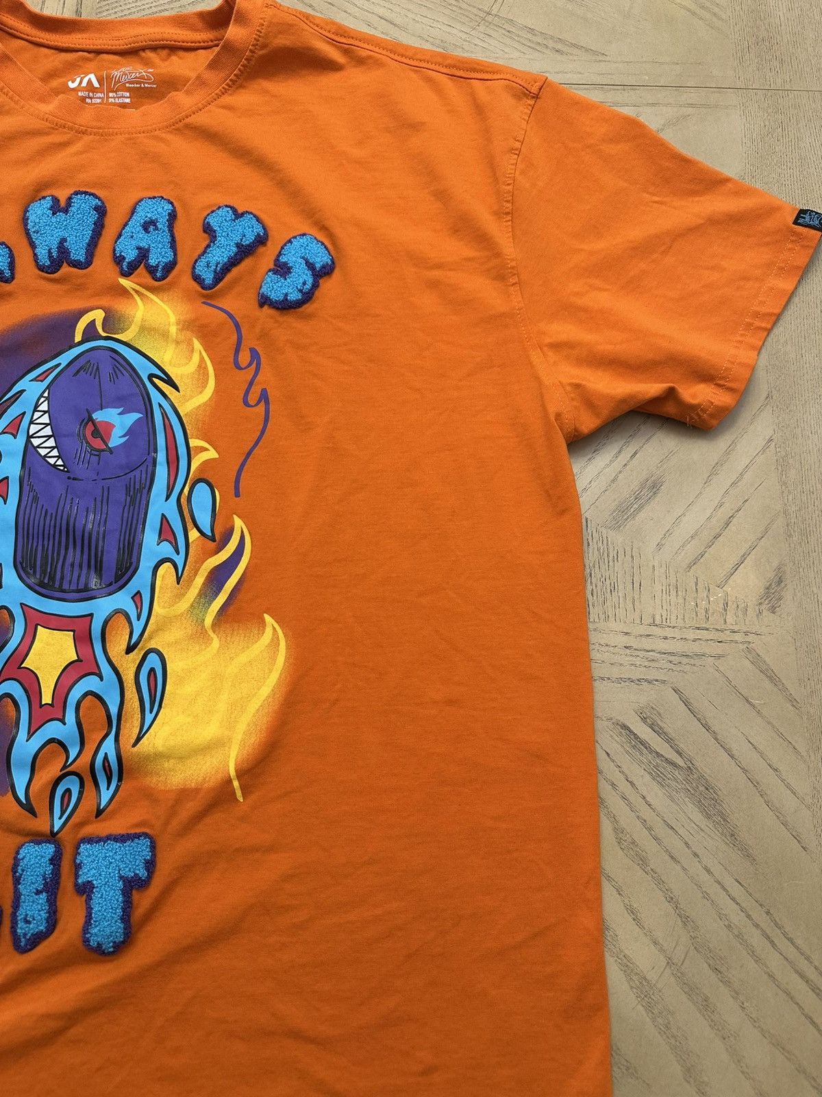 Other Bleecker & Mercer "Always Lit" orange graphic t-shirt Size US XXL / EU 58 / 5 - 4 Thumbnail
