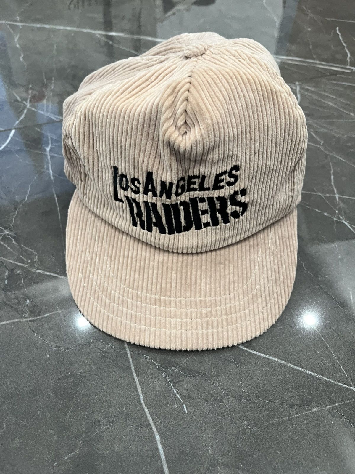 Vintage Corduroy Los Angeles Raiders Daily News Strapback Hat RARE Size ONE SIZE - 1 Thumbnail