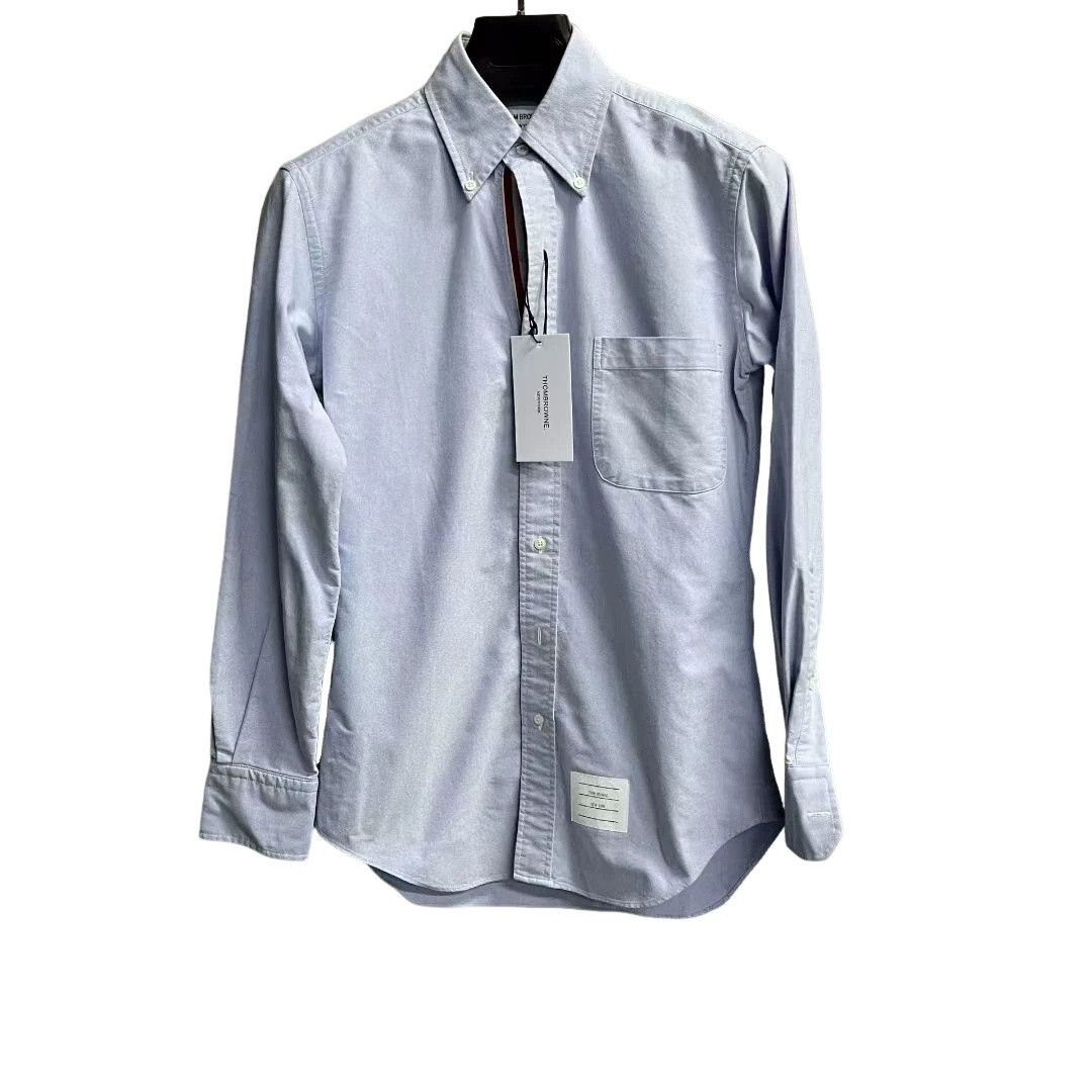 Thom Browne Thom Browne Light Blue Cotton Shirt Size 0 Size US XS / EU 42 / 0 - 1 Thumbnail