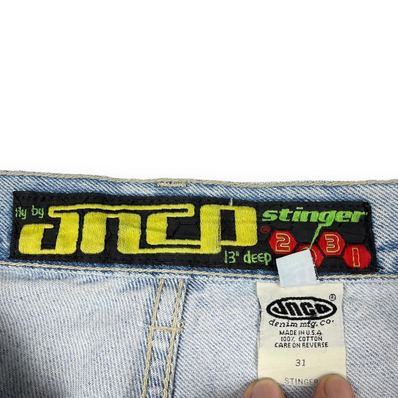 JNCO JNCO Men's Blue Shorts Size US 31 - 4 Thumbnail