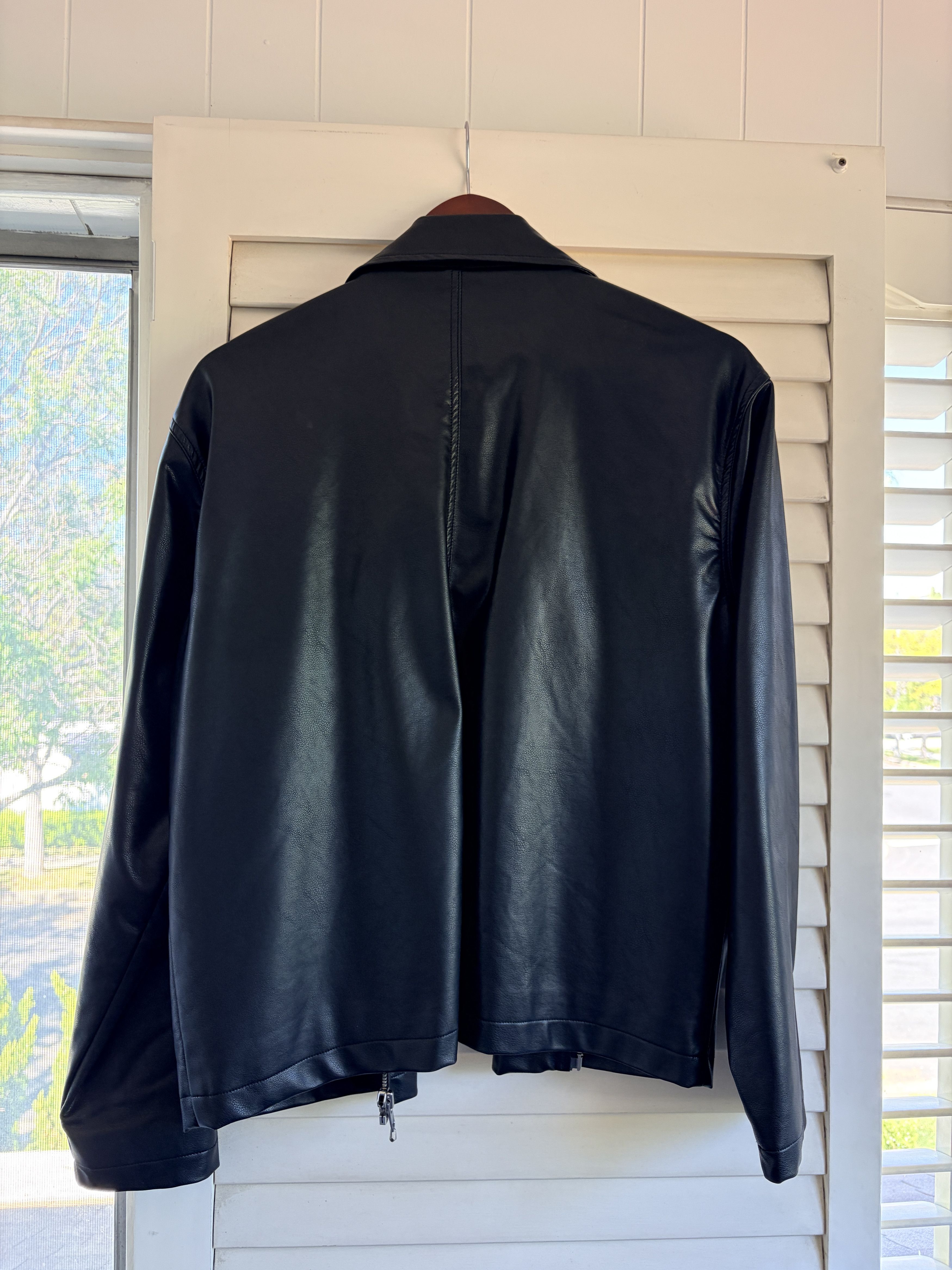 California Arts Fairfax Vegan Leather Blouson Jacket