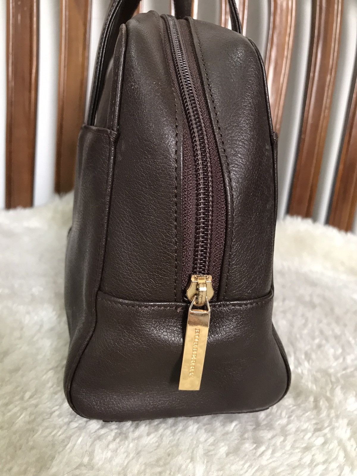 Burberry Burberry Handbag Brown Leather Size ONE SIZE - 8 Thumbnail
