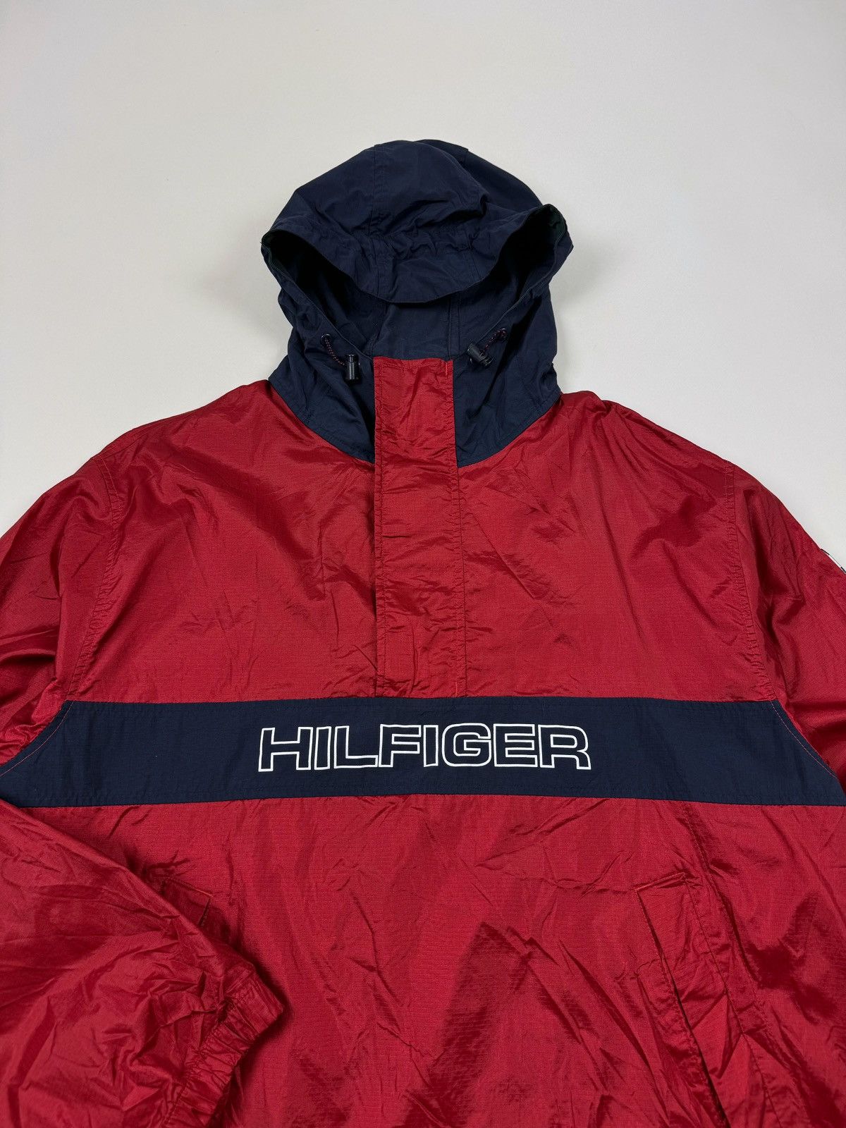 Tommy Hilfiger Vintage Tommy Hilfiger Red Anorak Jacket Size US XL / EU 56 / 4 - 9 Thumbnail