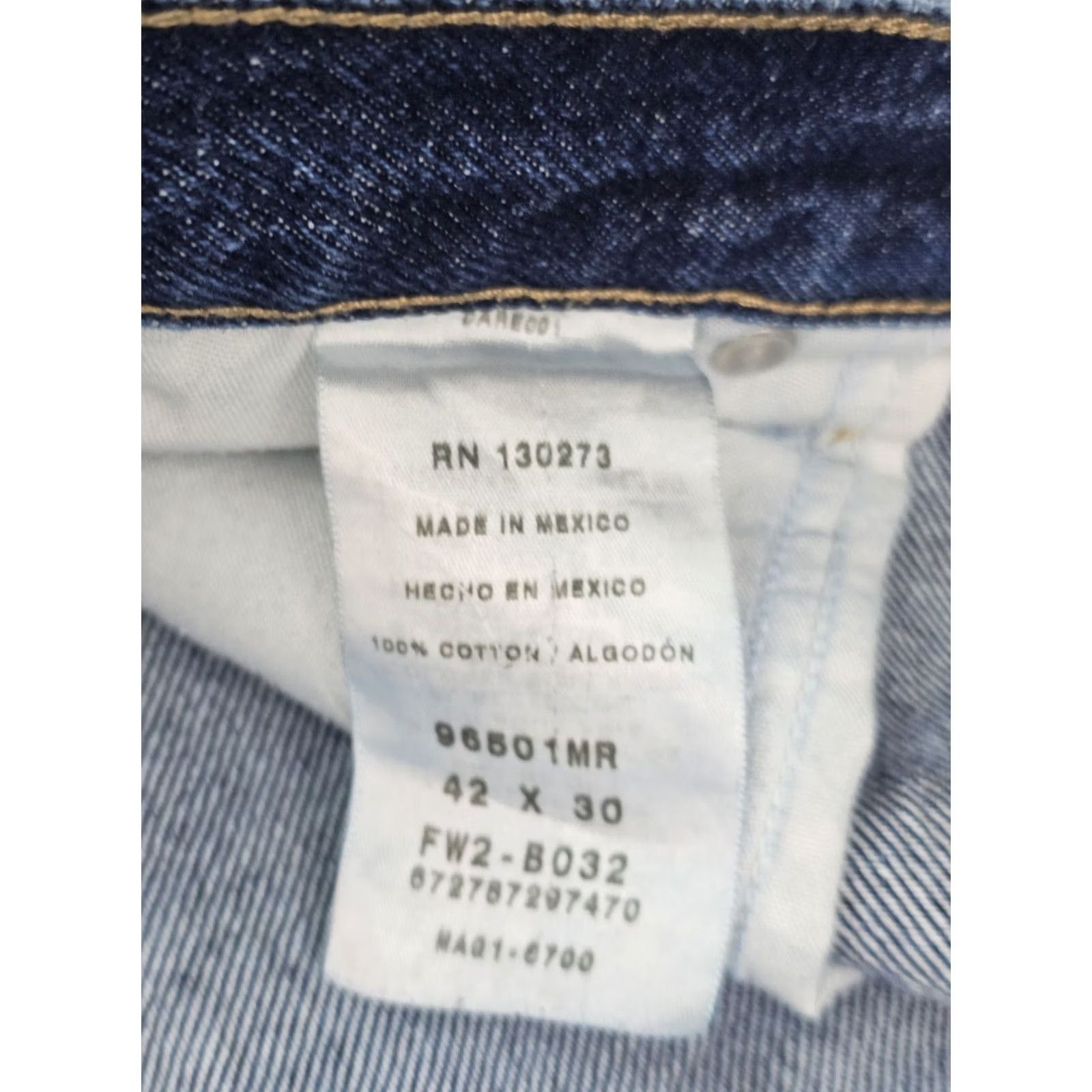 Wrangler Wrangler Jeans Regular Fit Straight Blue 40x29 Men EUC Denim Cotton 5-Pocket Wrangler Brand Jeans Size US 40 / EU 56 - 7 Thumbnail