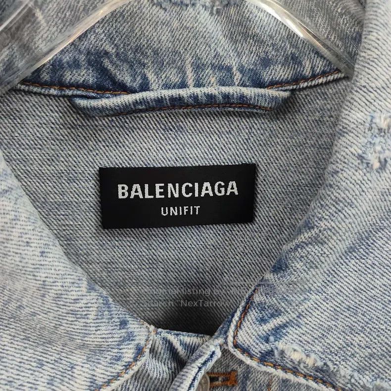 Balenciaga Balenciaga Waterfall embroidery denim jacket Size US XS / EU 42 / 0 - 3 Thumbnail