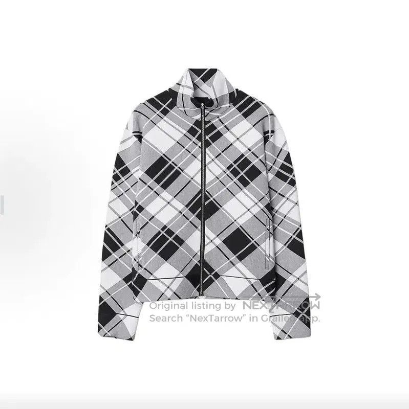 Burberry Burberry Gray Zip-Front Cotton Jacket for Men. Size US XXL / EU 58 / 5 - 9 Thumbnail