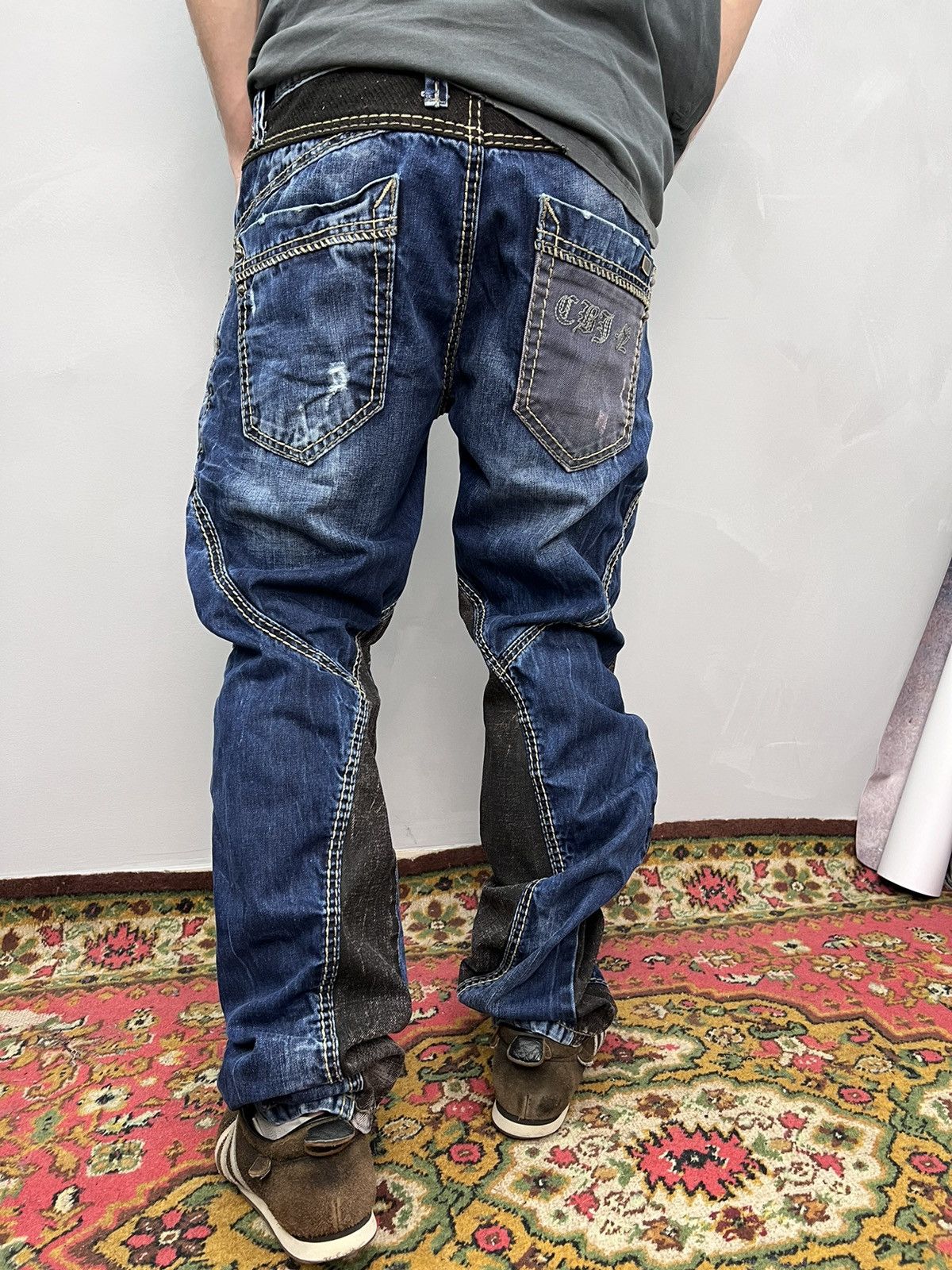 Designer × Japanese Brand × Vintage ARCHIVE Multi-pocket cowboy jeans Rick Owens Style Size US 34 / EU 50 - 9 Thumbnail