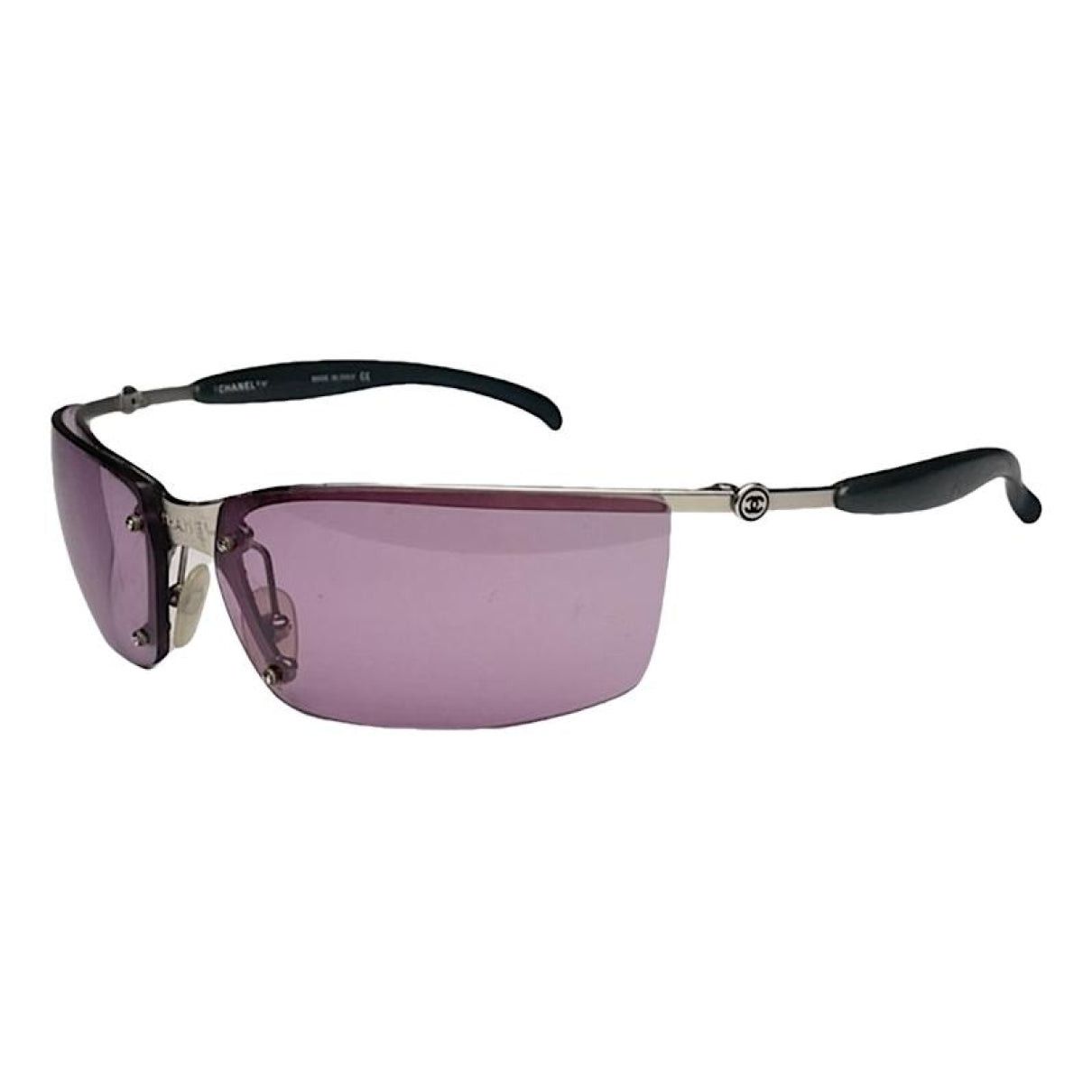 Chanel Purple Metal Sunglasses Size ONE SIZE - 1 Thumbnail