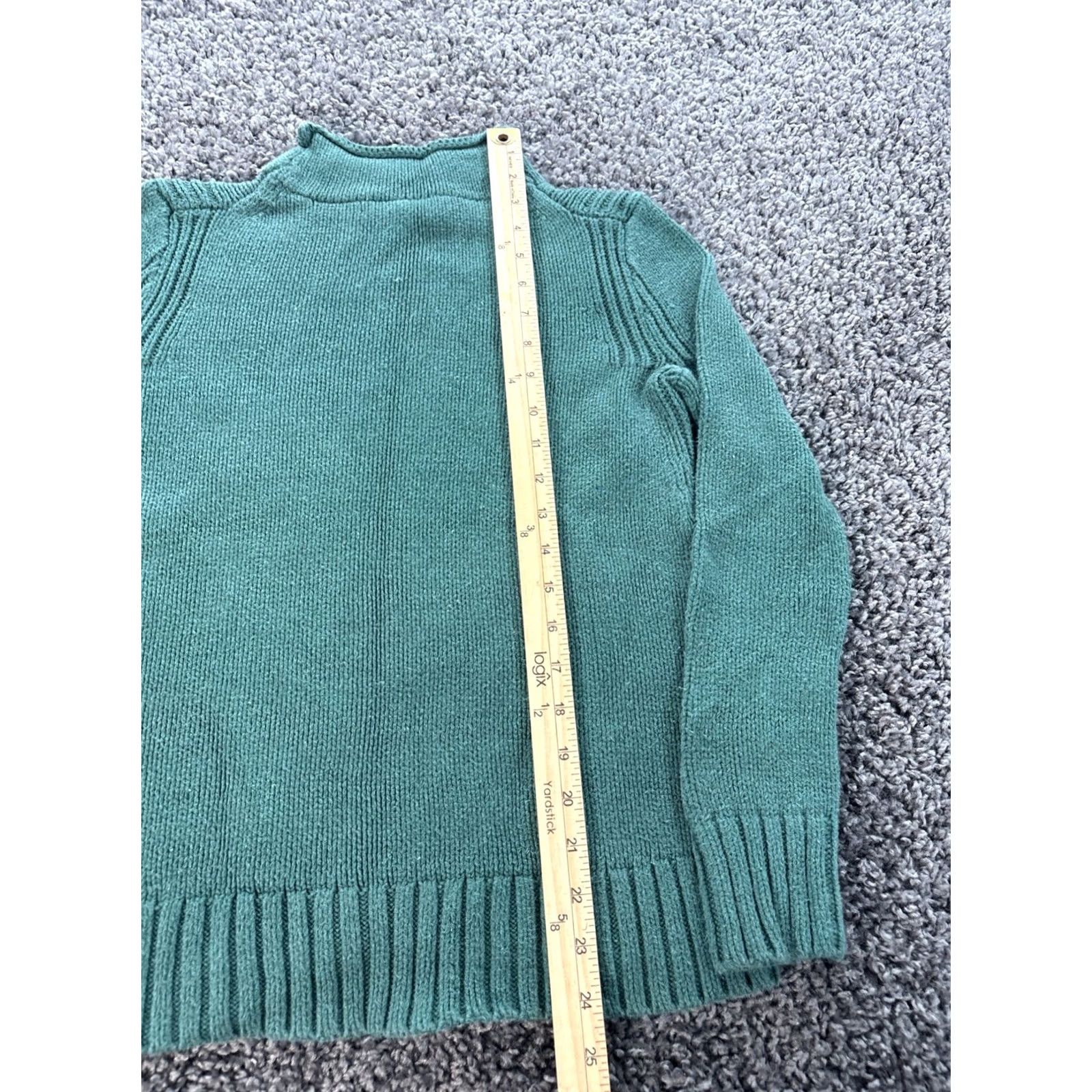 J.Crew VINTAGE J.CREW Sweater Shirt Womens XS Green Mock Neck Fisherman Preppy Oarsman Size XS / US 0-2 / IT 36-38 - 3 Thumbnail