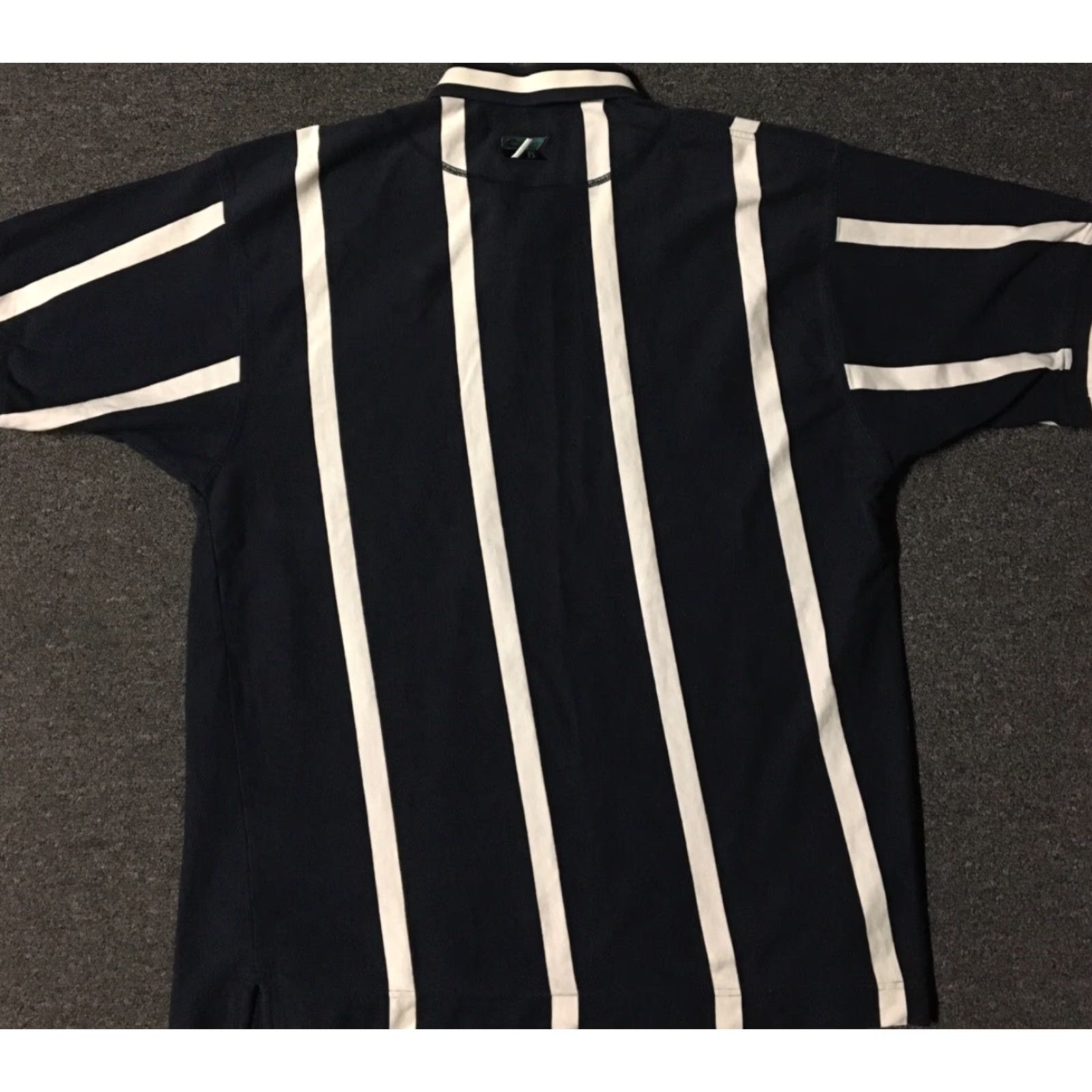 Vintage VINTAGE Perrier Sparkling Water Striped Promo Polo Shirt XL Blue Men Polo Shirt 90s USA Shirt Size US XL / EU 56 / 4 - 4 Thumbnail