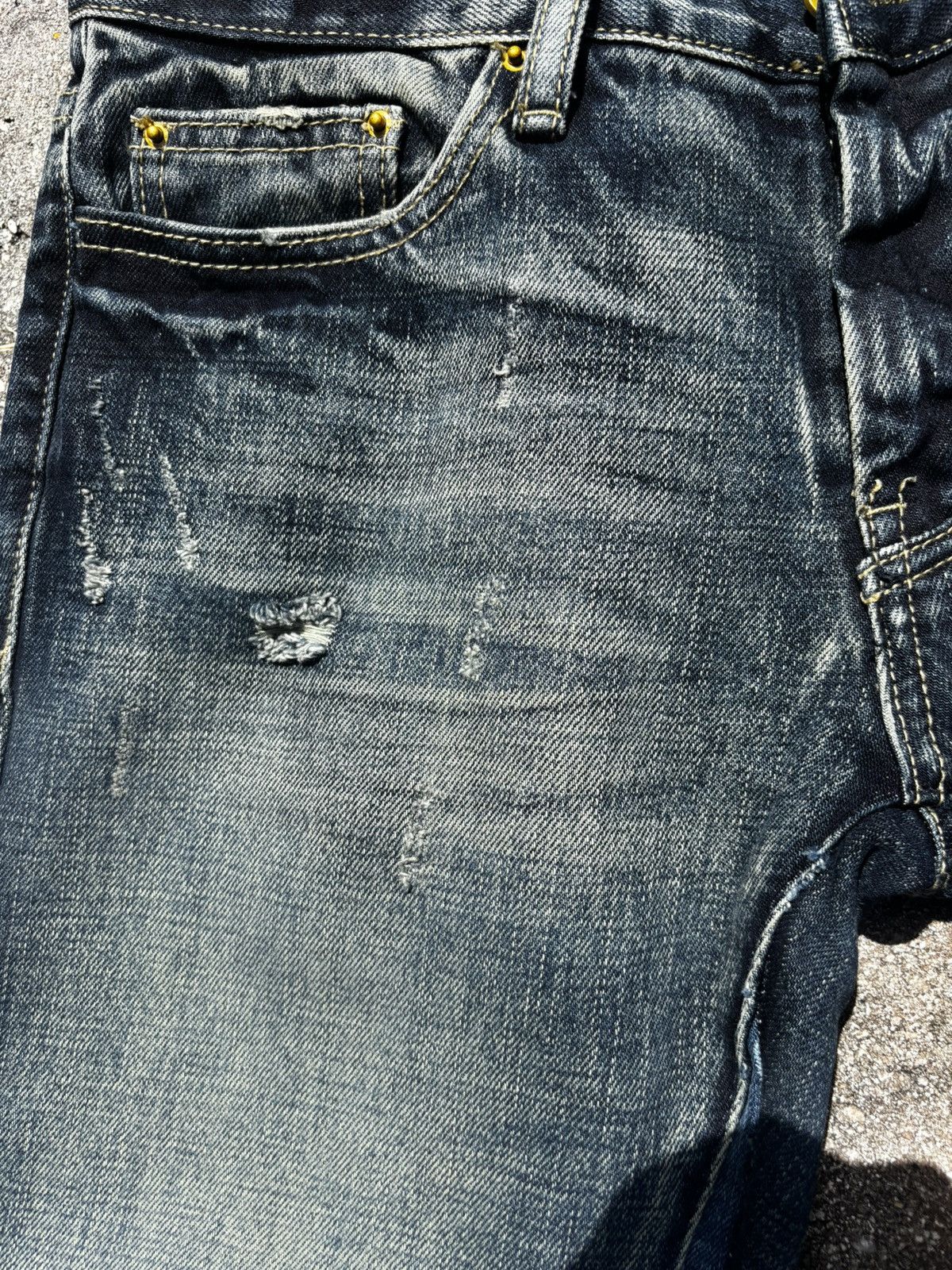 Japanese Brand × Vintage reworked flared mudwash denim Size US 30 / EU 46 - 4 Thumbnail