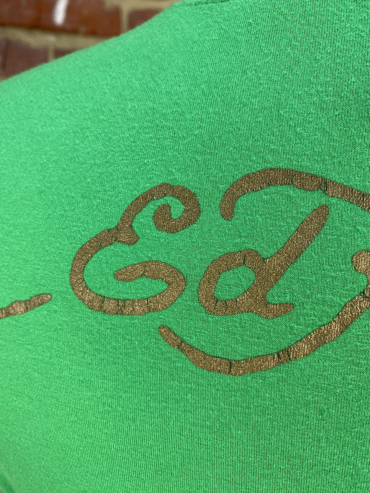 Christian Audigier × Ed Hardy Ed Hardy By Christian Audigier Womens Green T-Shirt Size S / US 4 / IT 40 - 15 Thumbnail