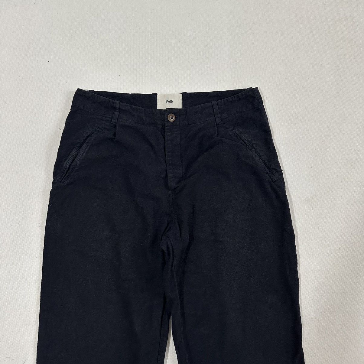 Folk Blue Folk Assembly Cotton-Twill Trousers Size US 32 / EU 48 - 3 Thumbnail