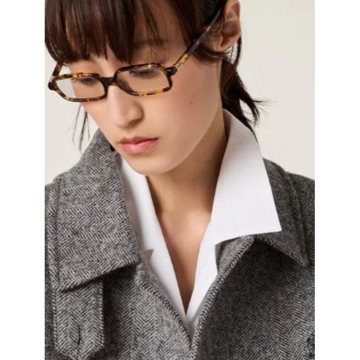Miu Miu NEW MIU MIU EYEGLASSES, HAVANA BROWN WOMEN EYEWEAR MIU MIU M Size ONE SIZE - 6 Thumbnail