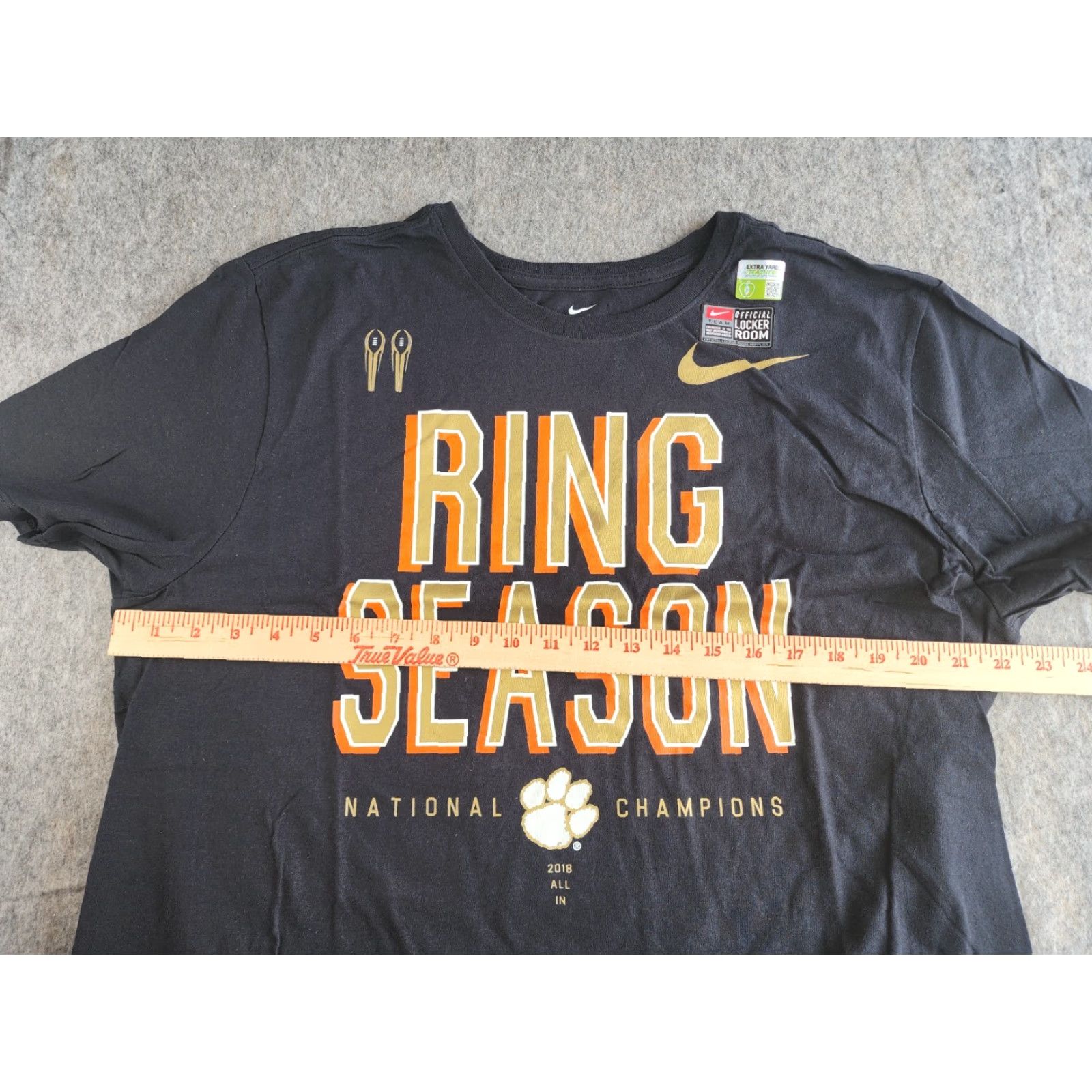 Nike Nike Clemson Tigers Ring Season Shirt XL Black Sports Tee Short Sleeve Men Size US XL / EU 56 / 4 - 8 Thumbnail