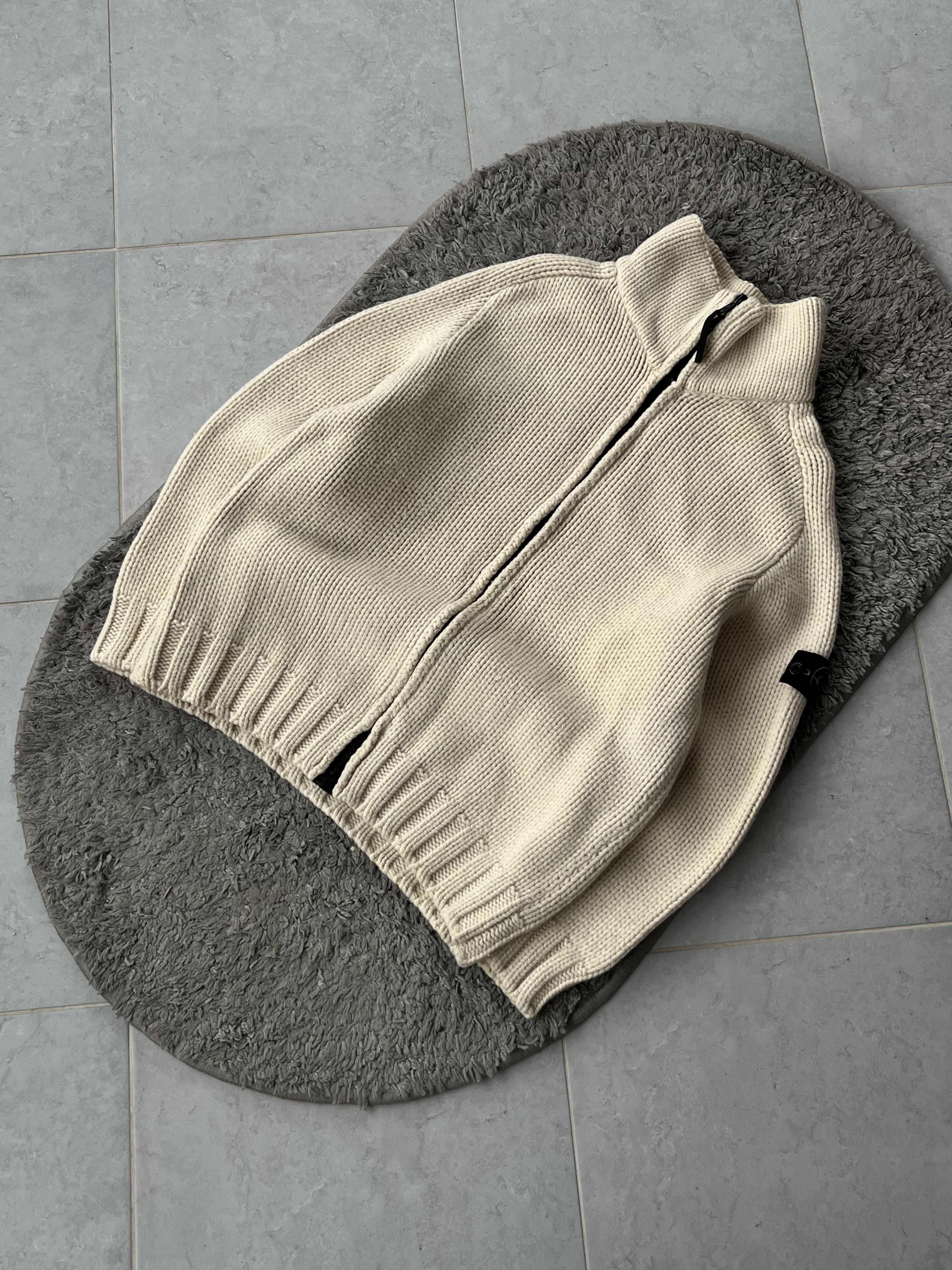 Stone Island STONE ISLAND Vintage Full Zip Knitwear MADE IN ITALY Size US M / EU 48-50 / 2 - 2 Thumbnail
