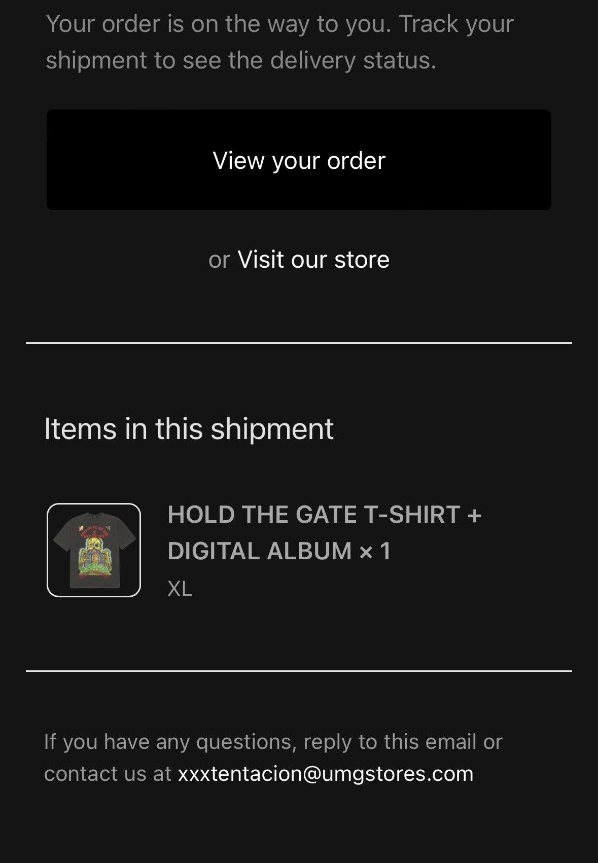 Yeezy Yeezy xxxtentacion S6 ‘hold the gate’ tee Size US XL / EU 56 / 4 - 10 Thumbnail