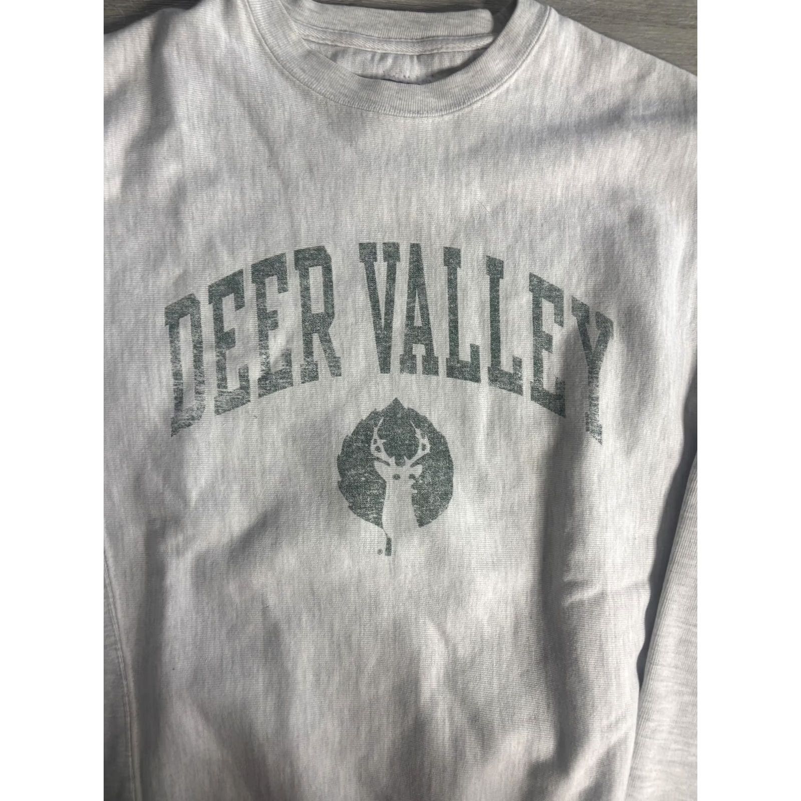 Champion Champion Sweatshirt Mens Large Gray Deer Valley Graphic Reverse Weave Size US L / EU 52-54 / 3 - 2 Thumbnail