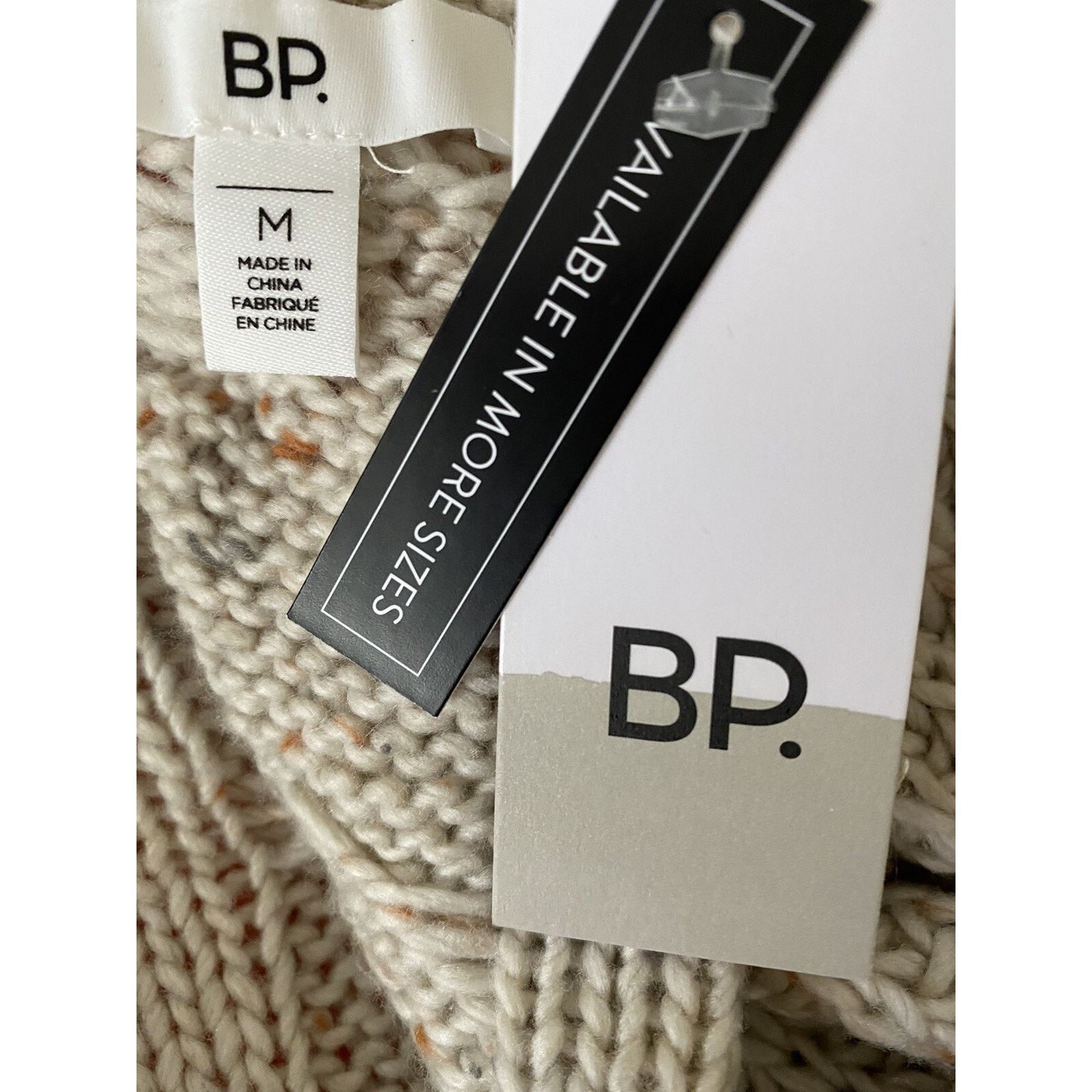 BP. BP cardigan beige women knitted sweater size M A003134 Size M / US 6-8 / IT 42-44 - 4 Thumbnail