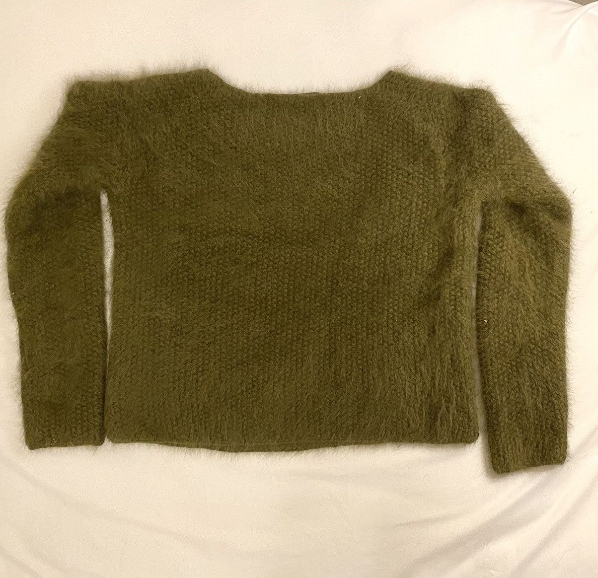 Helmut Lang RARE 00’s Helmut Lang Angora Rabbit Sweater Size M / US 6-8 / IT 42-44 - 2 Thumbnail