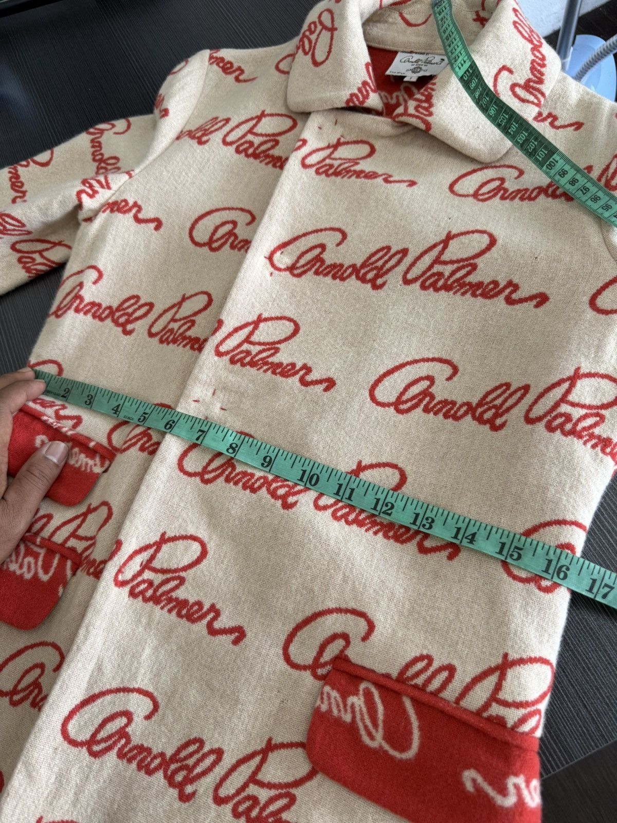 Vintage 🔥 VTG ARNOLD PALMER Overprinted Mohair Blazer Jacket Size XS / US 0-2 / IT 36-38 - 7 Thumbnail