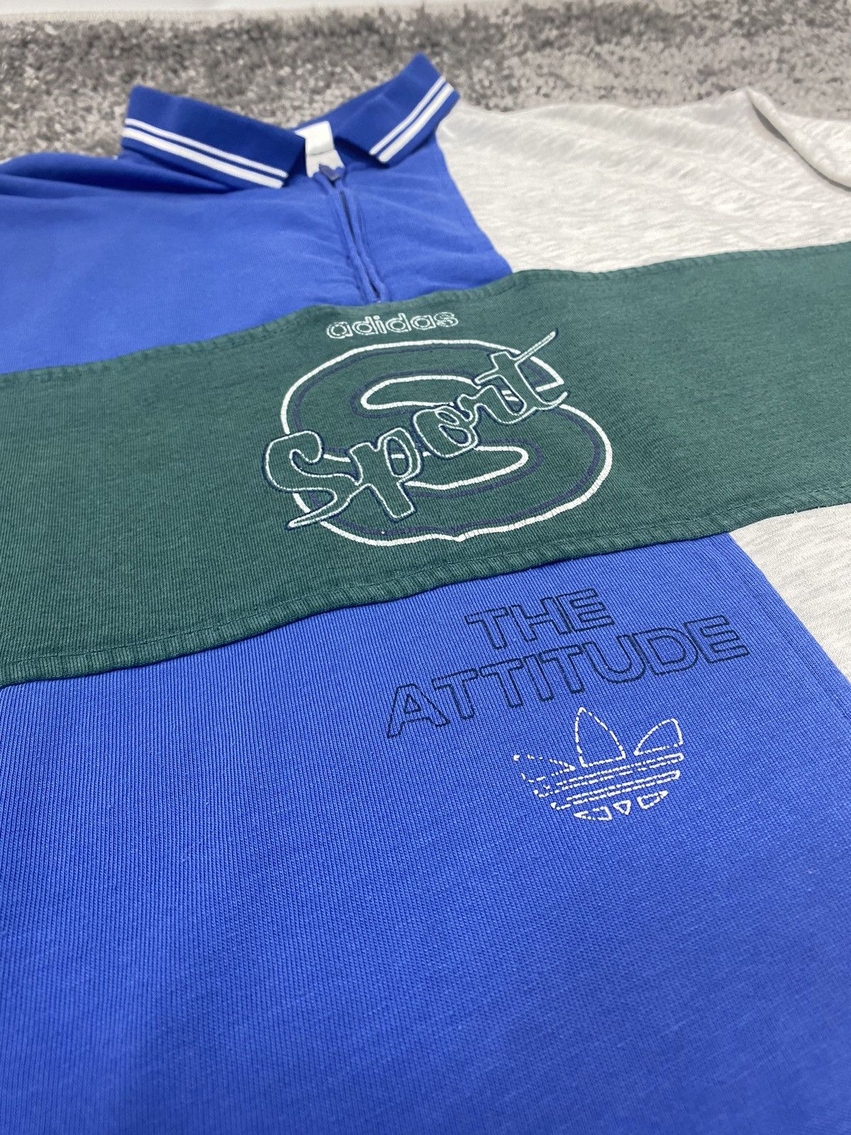 Adidas × Vintage Vintage 90s Adidas Sport The Attitude Long Sleeve Size US M / EU 48-50 / 2 - 6 Thumbnail