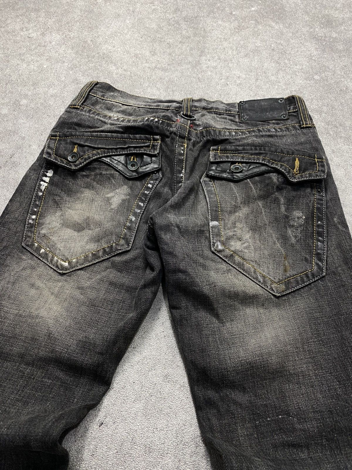 semanticdesign 2000s Semantic design raw distressed wash flare jean Size US 30 / EU 46 - 5 Thumbnail