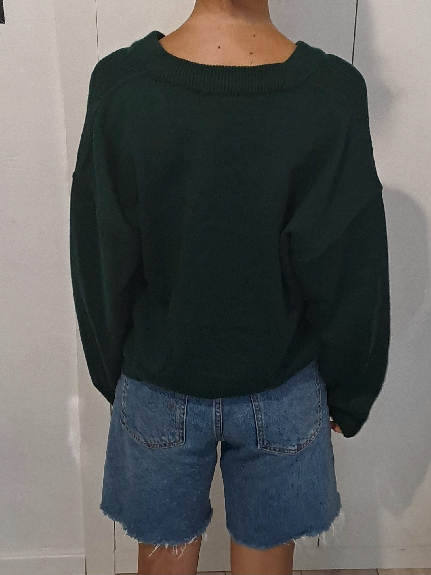 Lacoste Lacoste Dark Green Button Up Knit Sweater Size US L / EU 52-54 / 3 - 4 Thumbnail