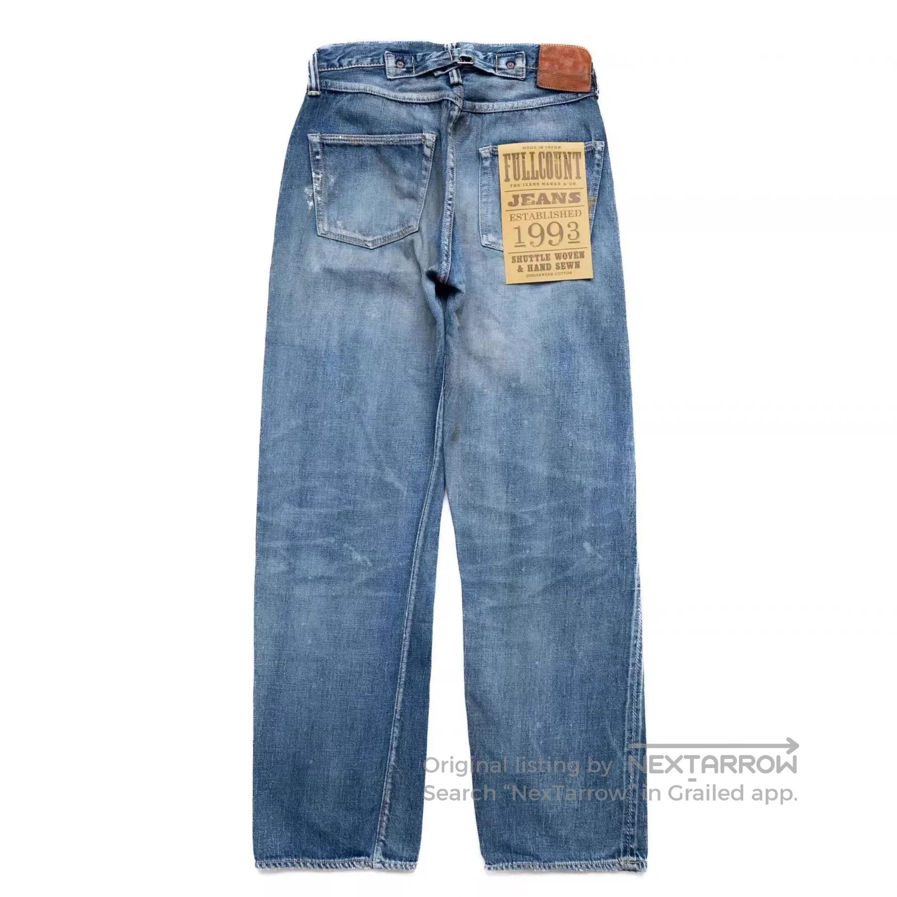 Full Count & Co. Fullcount 1126HW Denim Jeans for Men. Size US 36 / EU 52 - 5 Thumbnail