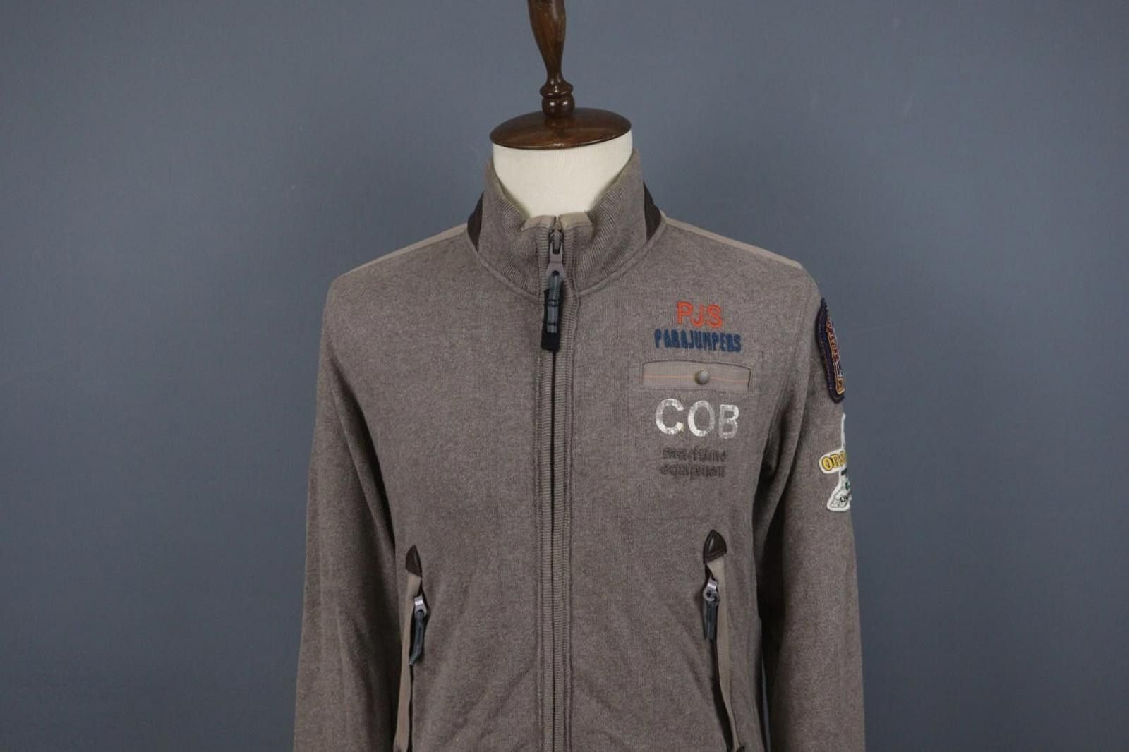 Parajumpers Parajumpers Brown 100% Cotton Mock Basic Jacket Size M Size M / US 6-8 / IT 42-44 - 2 Thumbnail