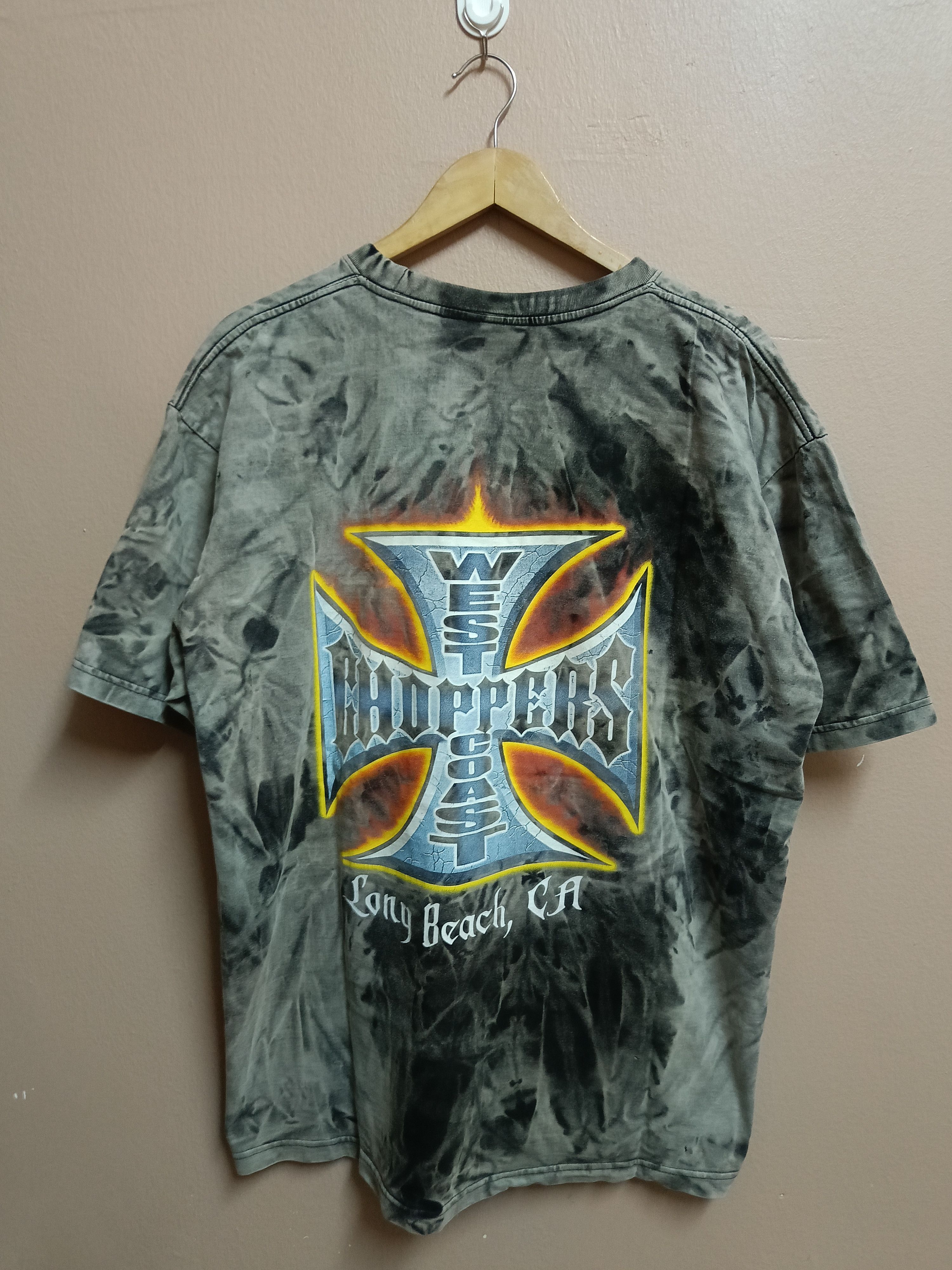 West Coast Choppers Vtg West Coast Choppers Tie dye Size US XL / EU 56 / 4 - 4 Thumbnail