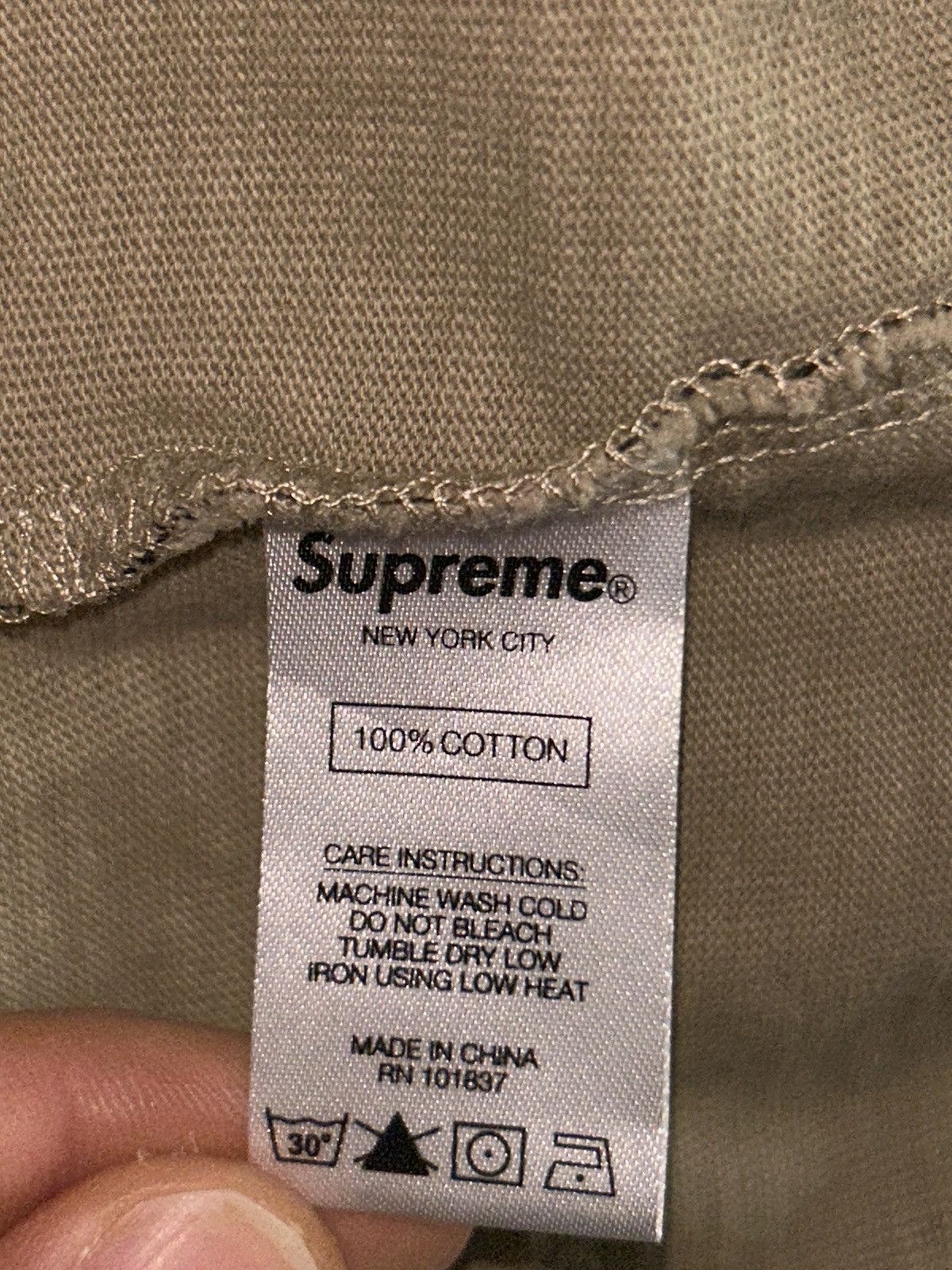 Supreme Supreme L/S Pocket Tee Tan Tribal Camo FW19 size Large NEW Size US L / EU 52-54 / 3 - 5 Thumbnail