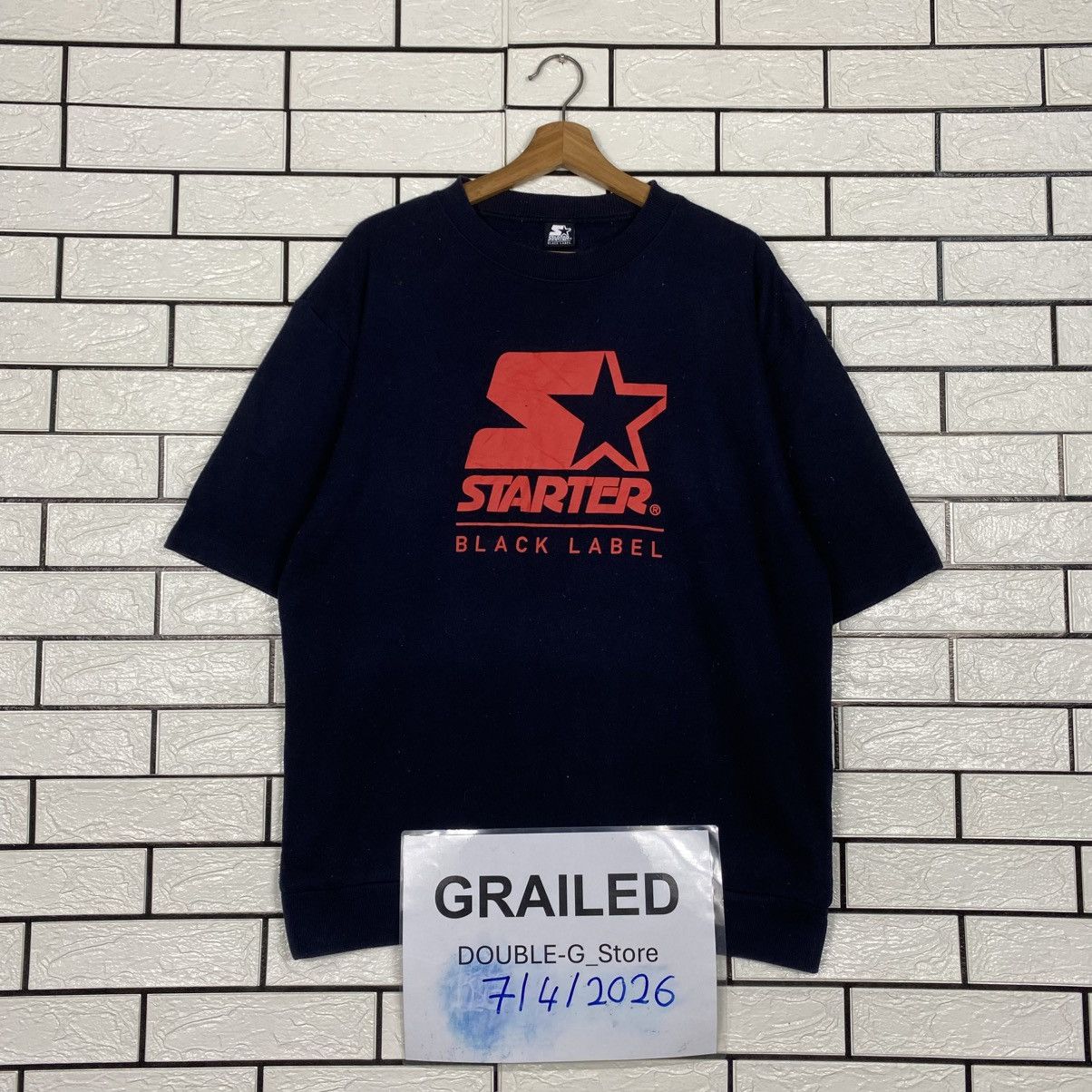 Japanese Brand 📌Short Sleeve Sweatshirt Starter Black Label Big Logo Size US XL / EU 56 / 4 - 1 Thumbnail