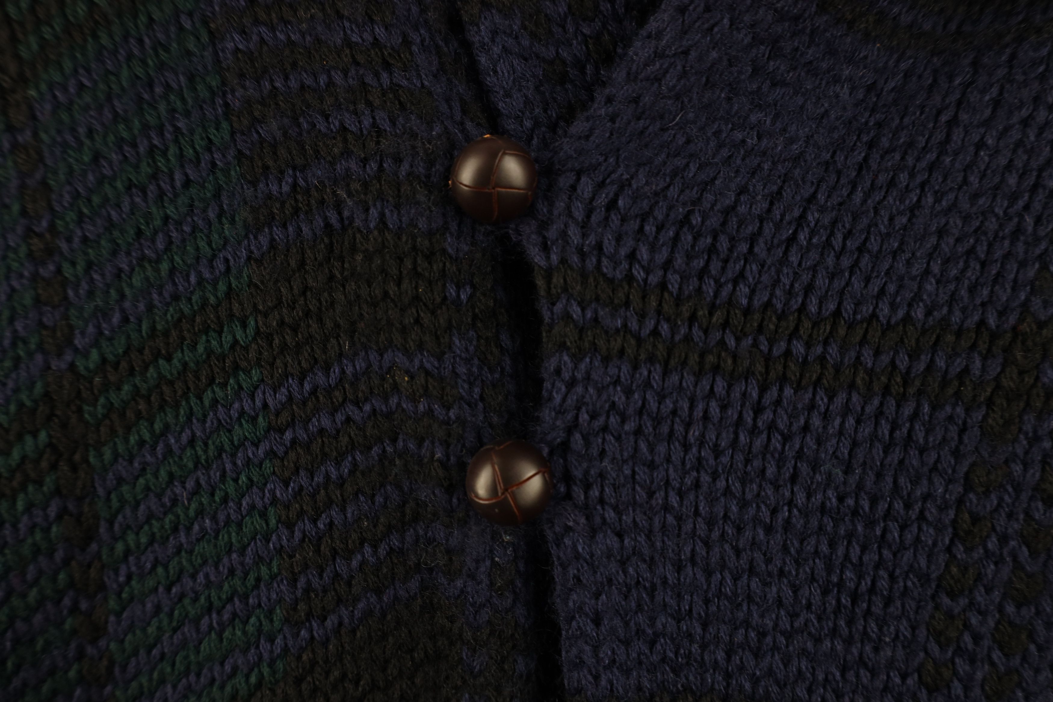 Ralph Lauren Vintage 90s Ralph Lauren Wool Knit Shawl Cardigan Sweater Size US L / EU 52-54 / 3 - 4 Thumbnail