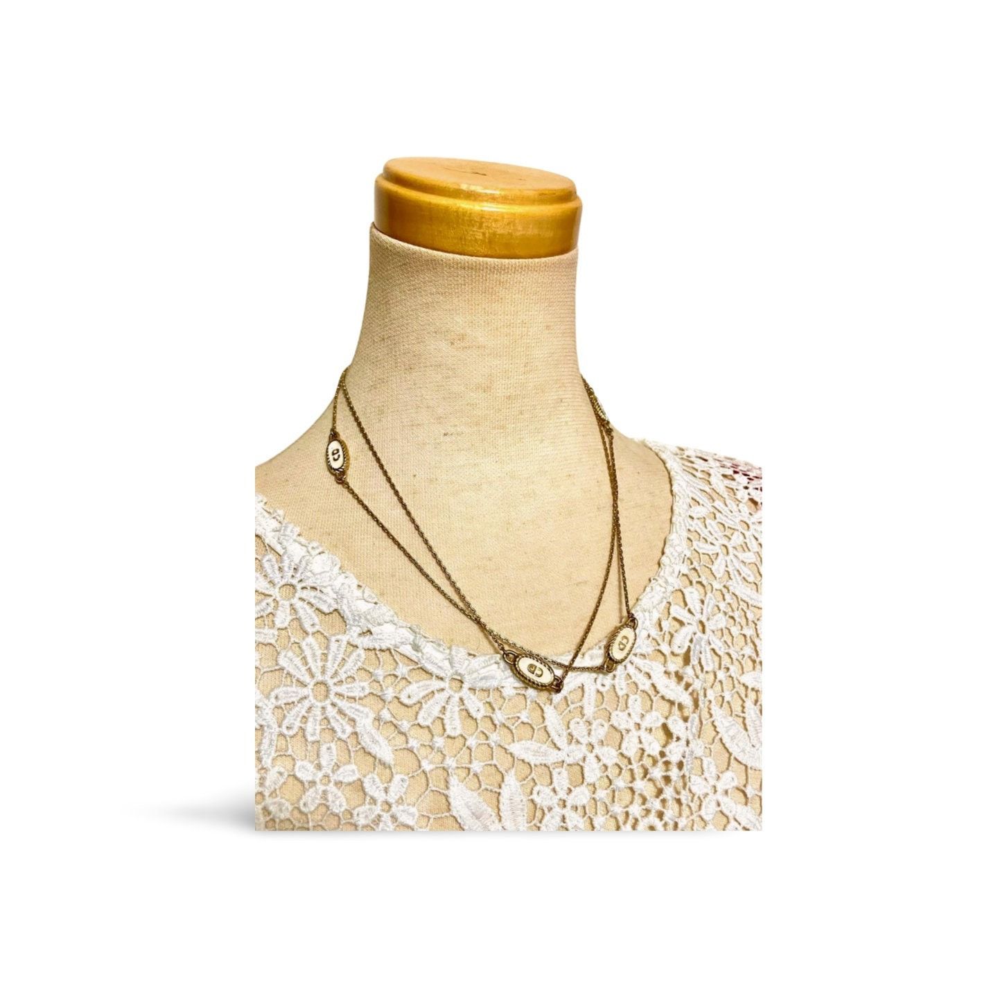 Dior Vintage Christian Dior skinny golden chain necklace Size ONE SIZE - 8 Thumbnail
