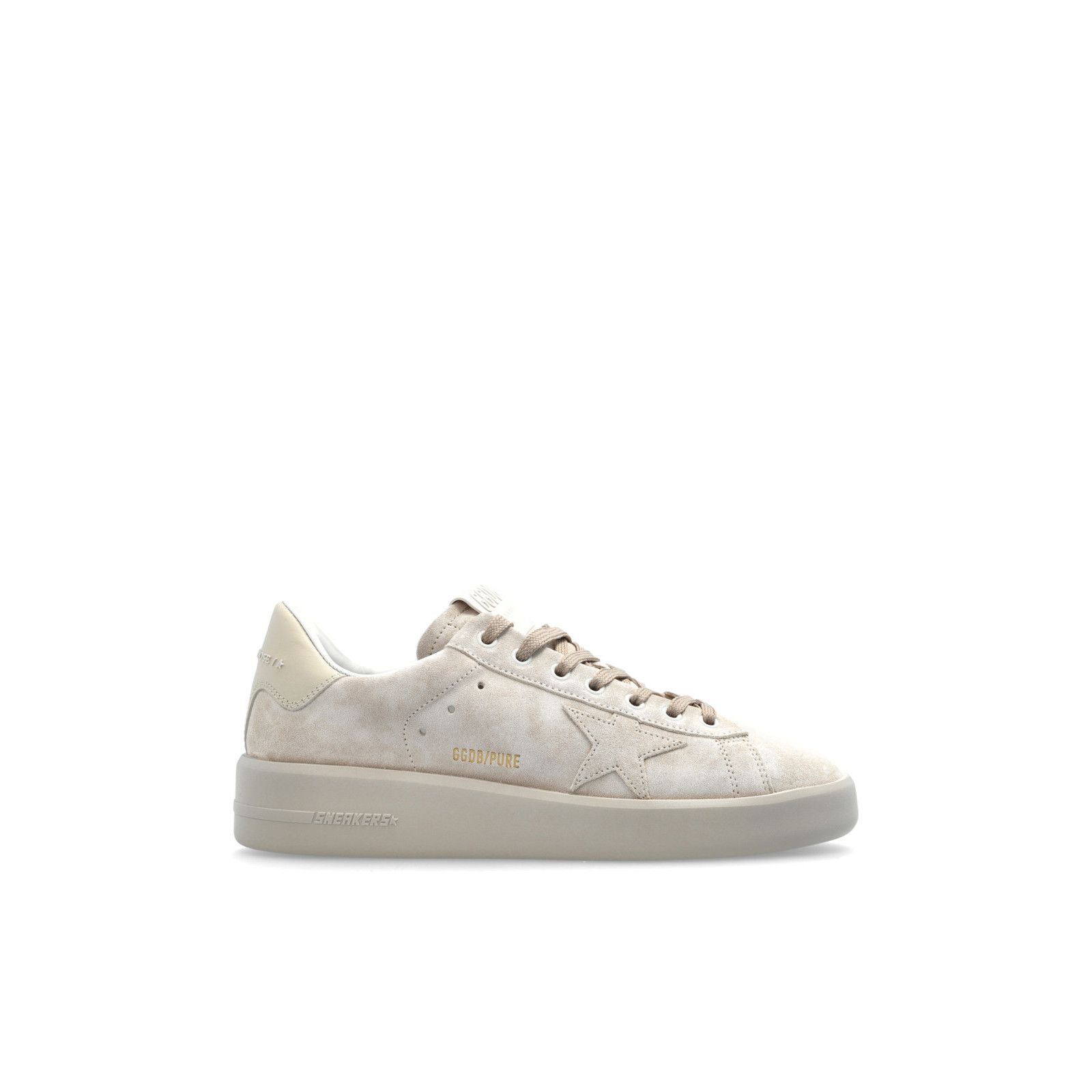 GOLDEN GOOSE Purestar Women's Beige Suede Low Top Sneakers N