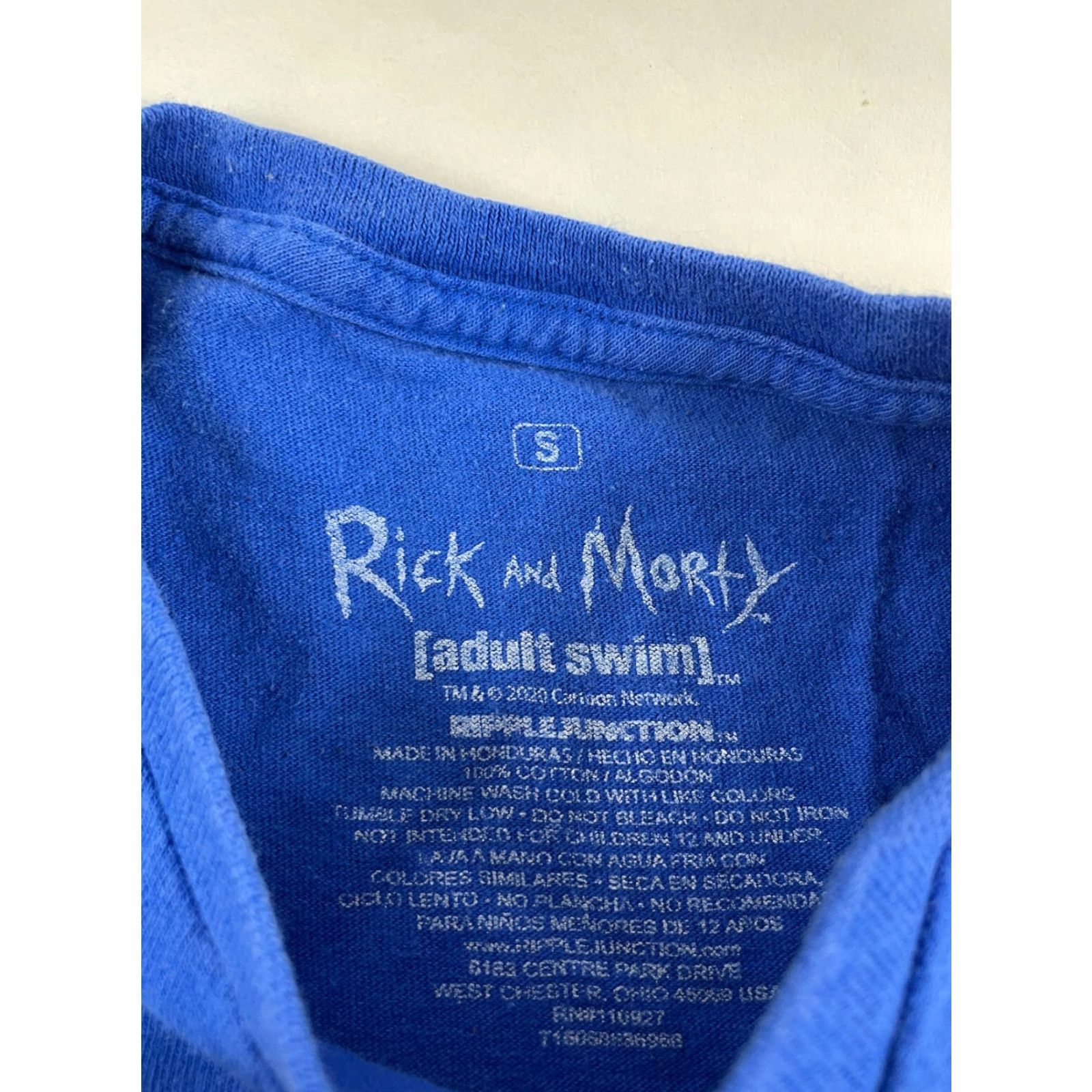 Vintage Rick & Morty Top Tank Men’s Size S Blue Sleeveless Graphic Print T-Shirt Size US S / EU 44-46 / 1 - 5 Thumbnail