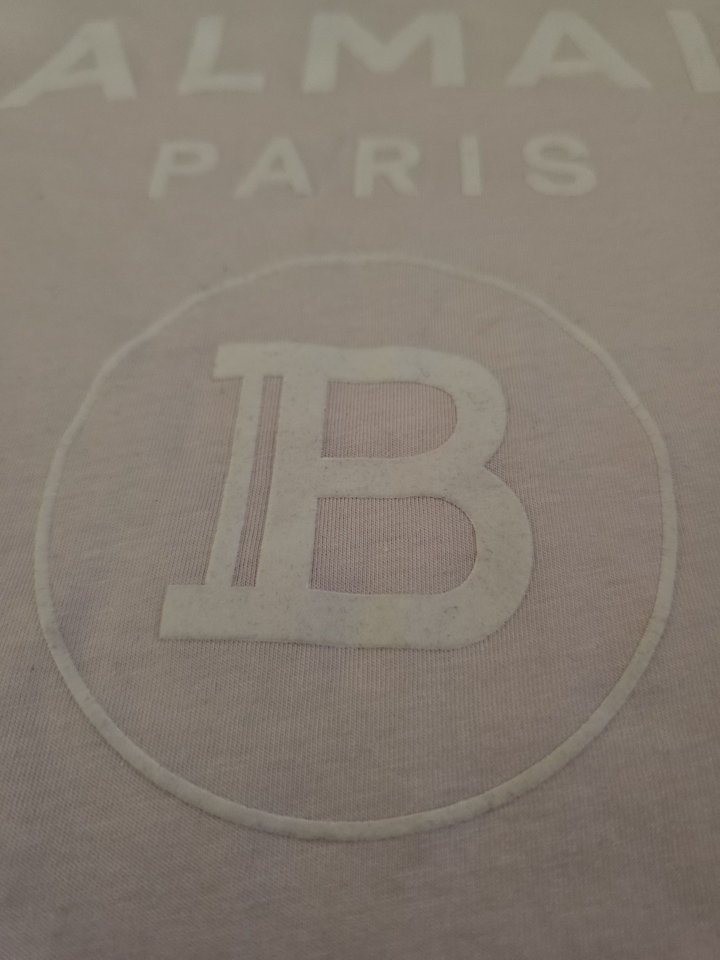 Balmain Balmain Unisex Light Pink T-Shirt Size S Size US S / EU 44-46 / 1 - 3 Thumbnail