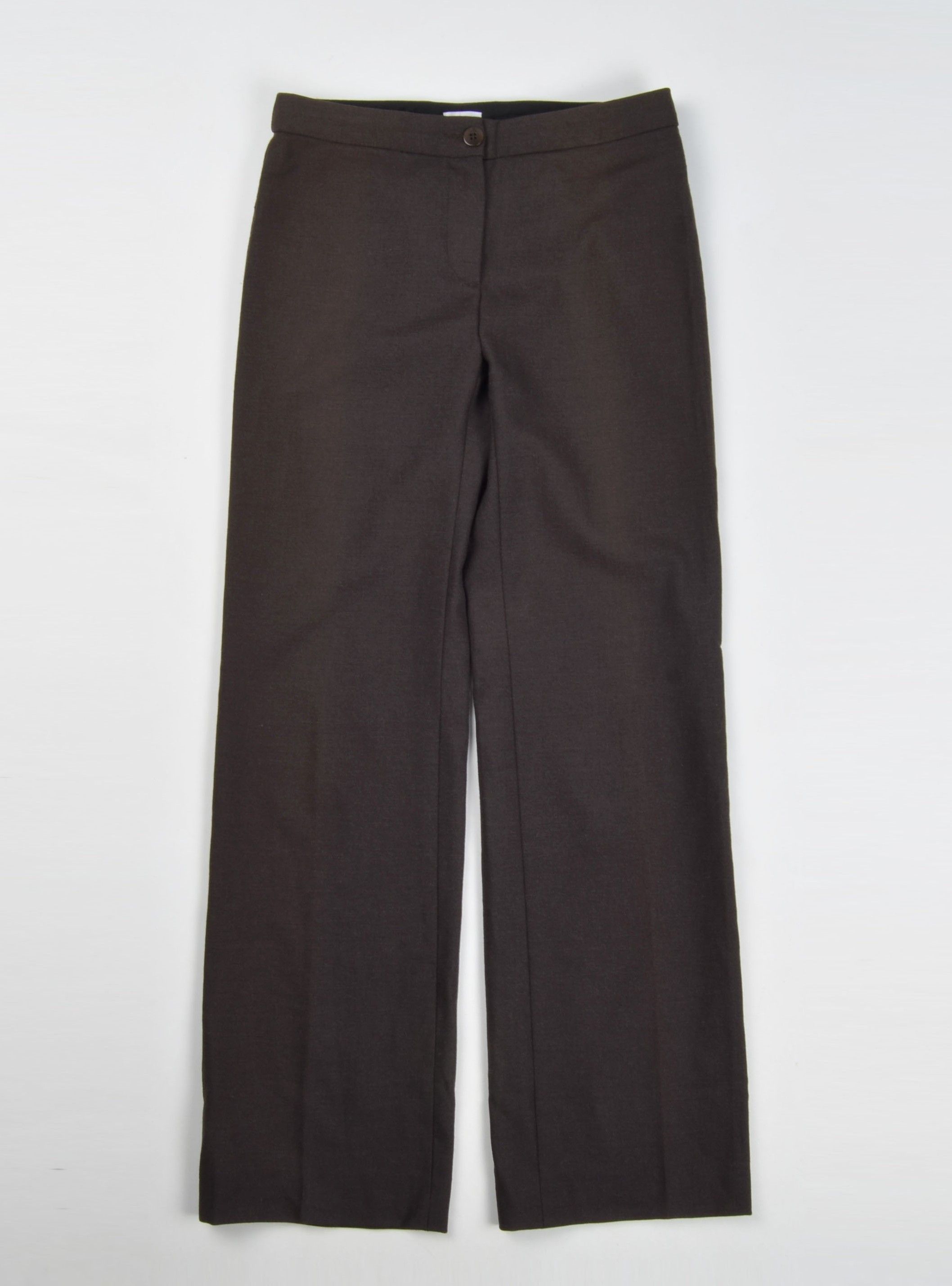 Giorgio Armani Vintage Armani Collezioni 90's Wool Blend Brown Trousers Size 26" / US 2 / IT 38 - 1 Thumbnail