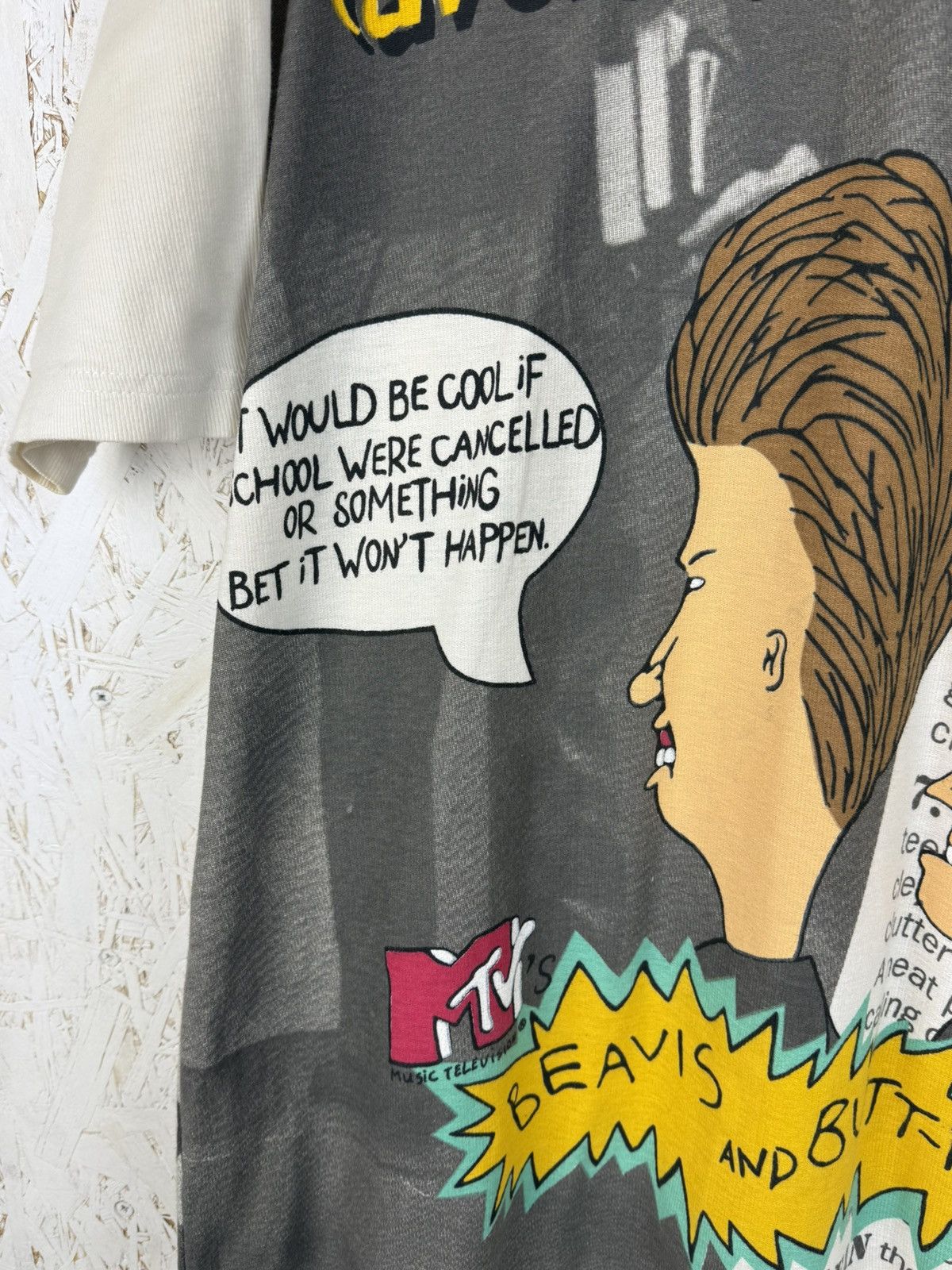 Vintage 90s Vintage Beavis And Butthead MTV Promo AOP T-Shirt Size L Size US L / EU 52-54 / 3 - 3 Thumbnail